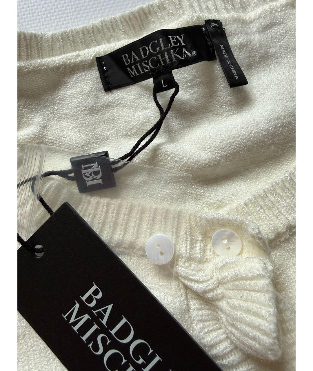 BADGLEY MISCHKA Белый кардиган, фото 2