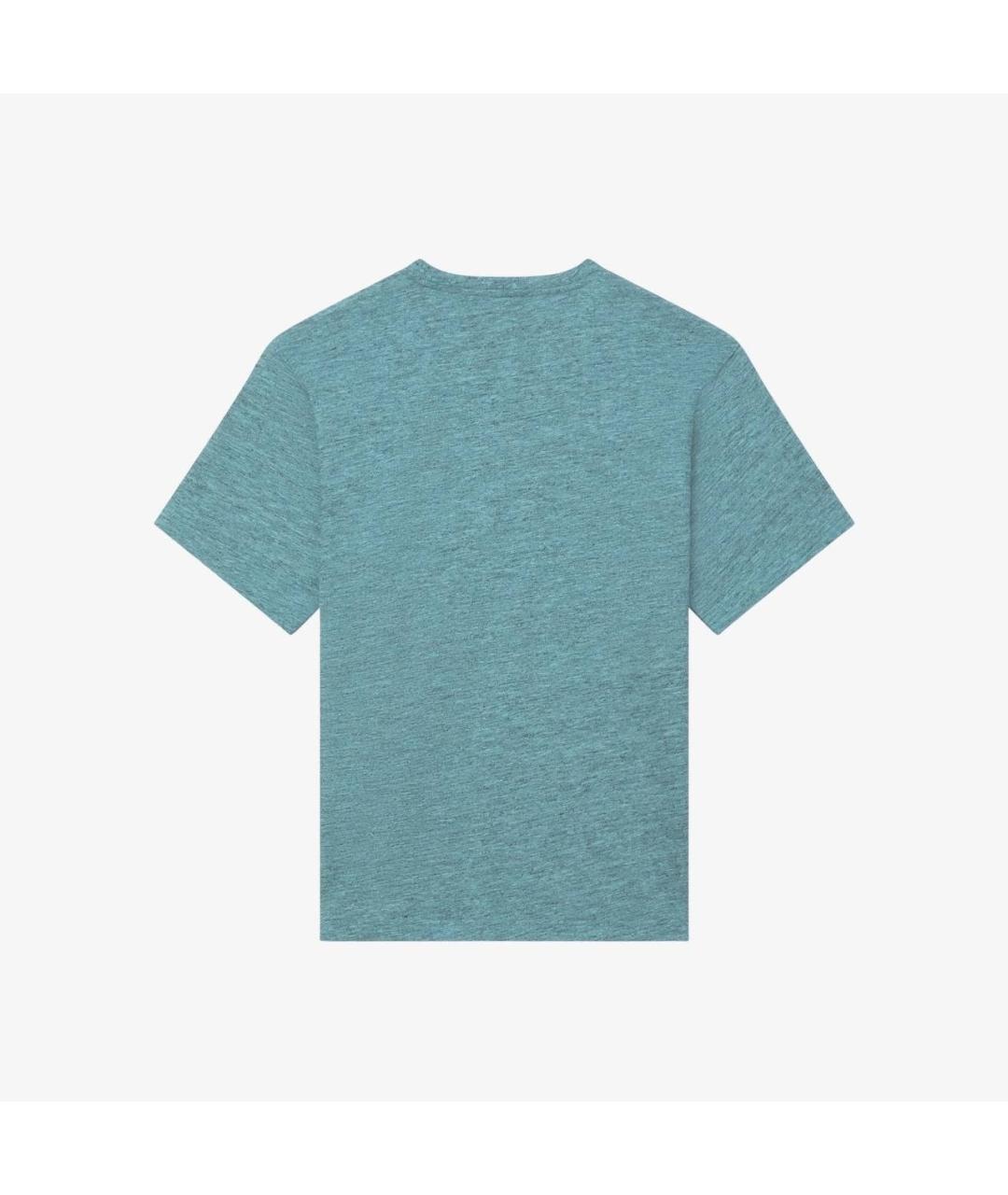 KENZO Бирюзовая хлопковая футболка, фото 2