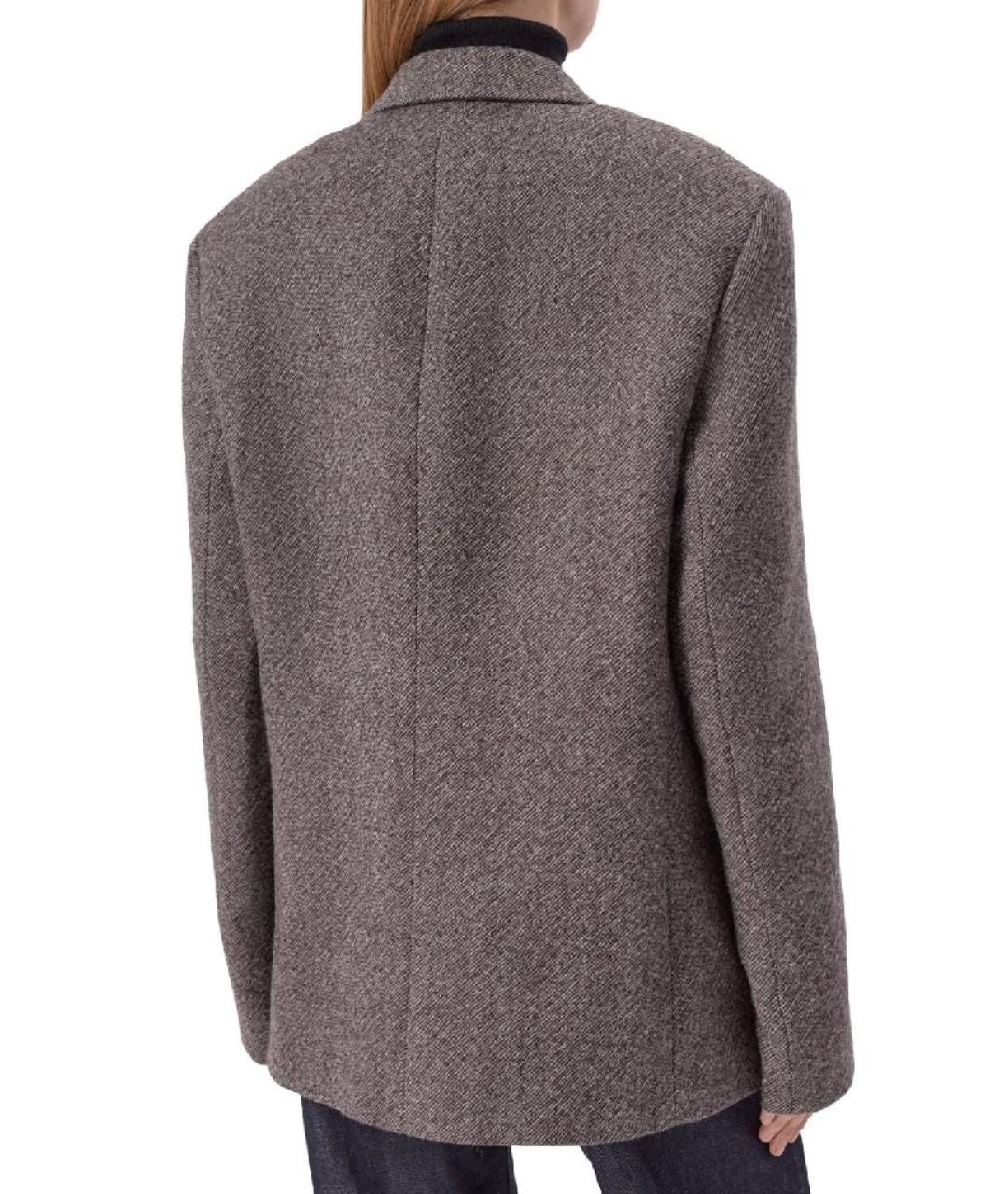 MAGDA BUTRYM Коричневый шерстяной жакет/пиджак, фото 2