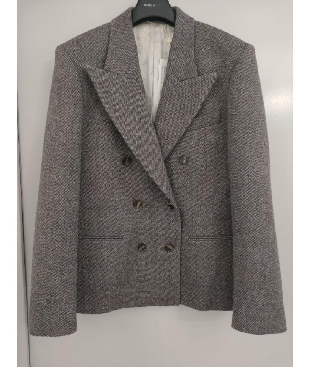 MAGDA BUTRYM Коричневый шерстяной жакет/пиджак, фото 7