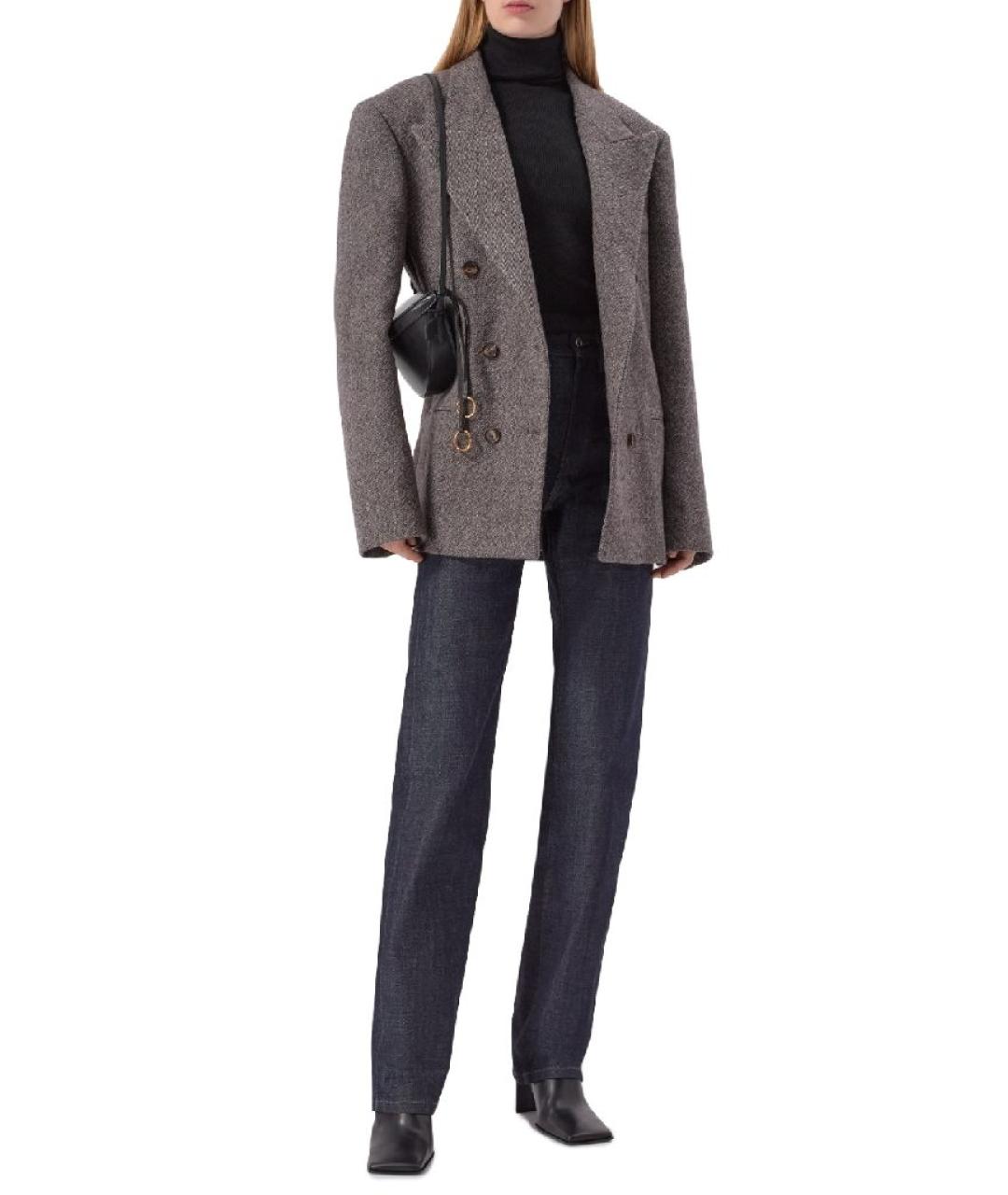 MAGDA BUTRYM Коричневый шерстяной жакет/пиджак, фото 5