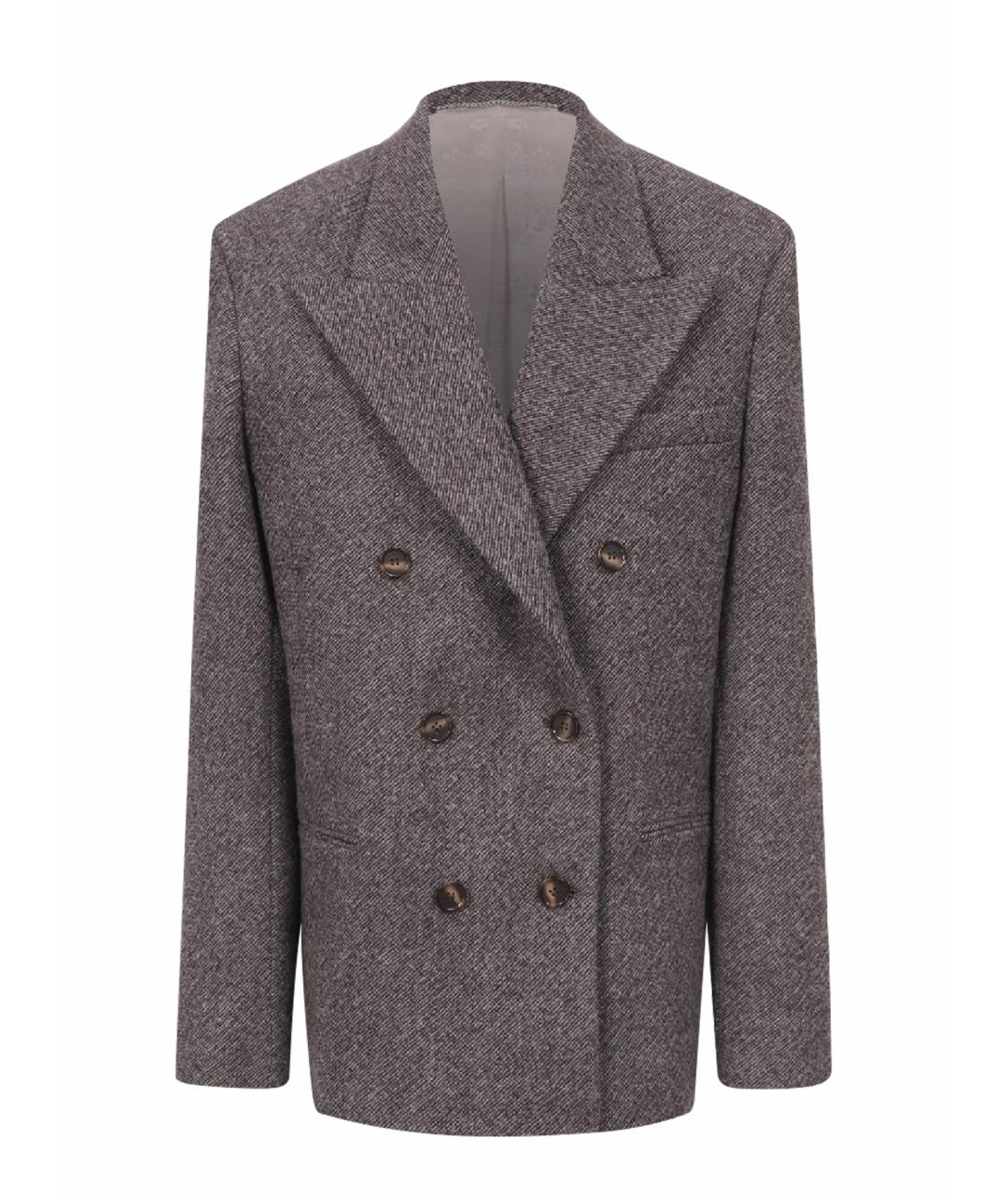 MAGDA BUTRYM Коричневый шерстяной жакет/пиджак, фото 1