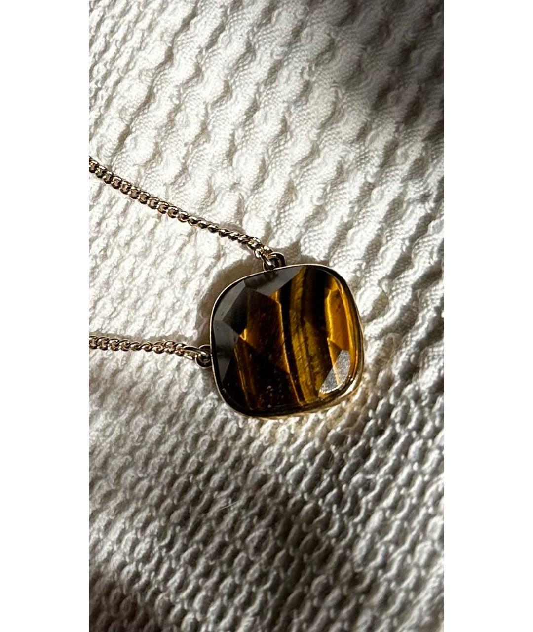 MONET Коричневое латунное колье, фото 2