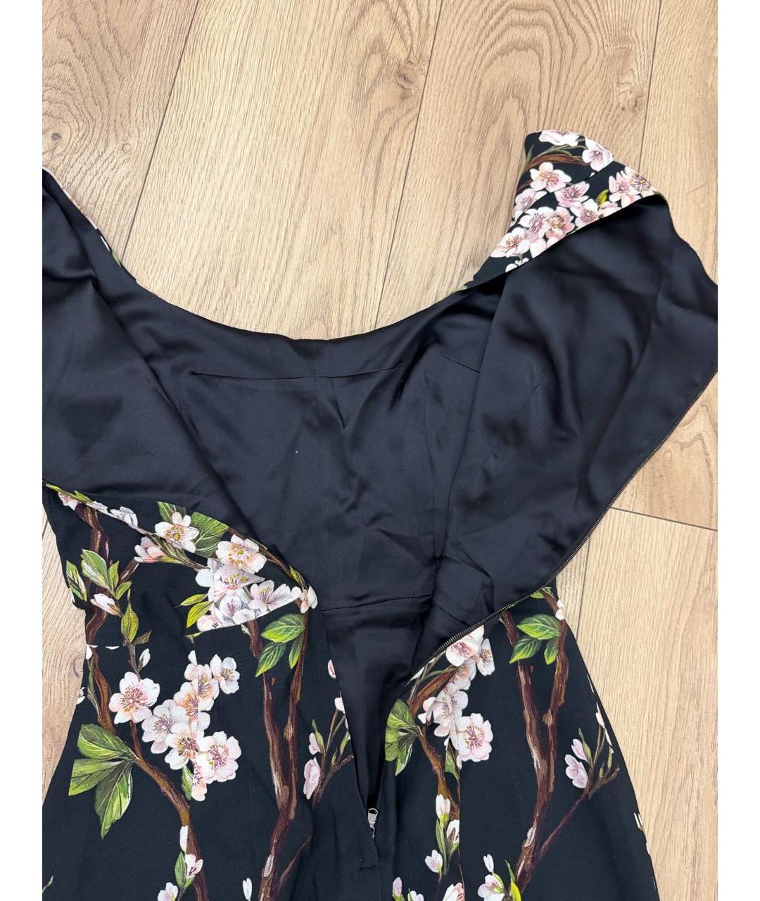 DOLCE&GABBANA Черное вискозное коктейльное платье, фото 6