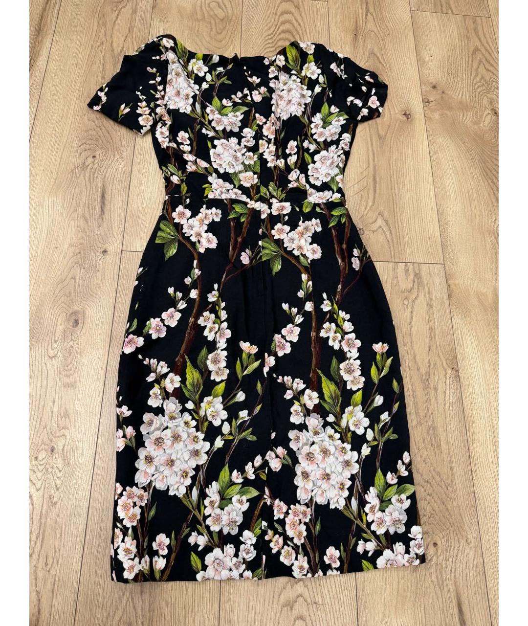 DOLCE&GABBANA Черное вискозное коктейльное платье, фото 3