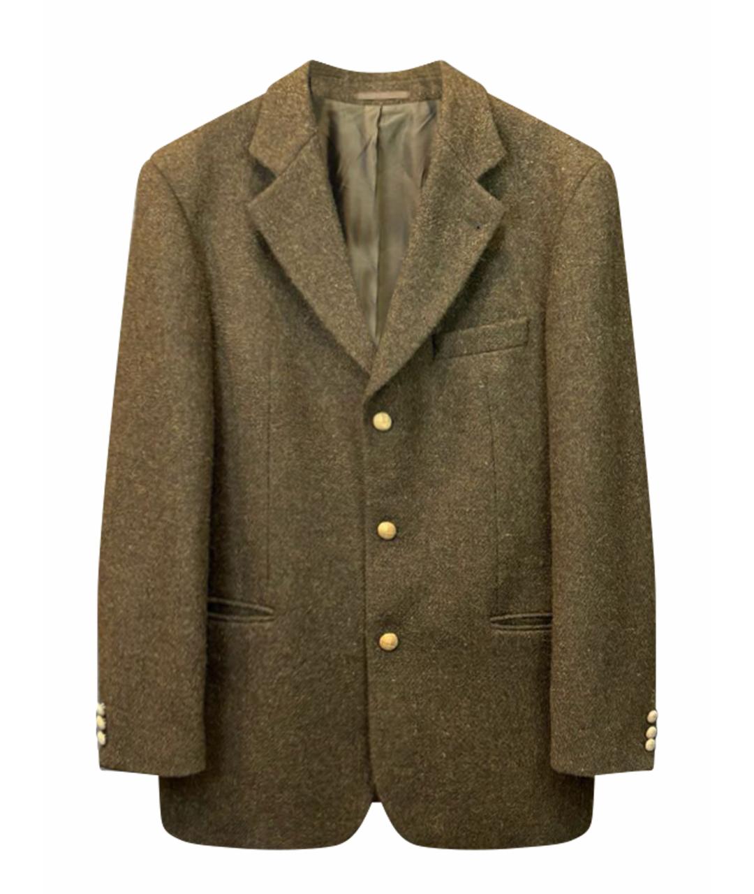 HUGO BOSS Коричневый шерстяной пиджак, фото 1