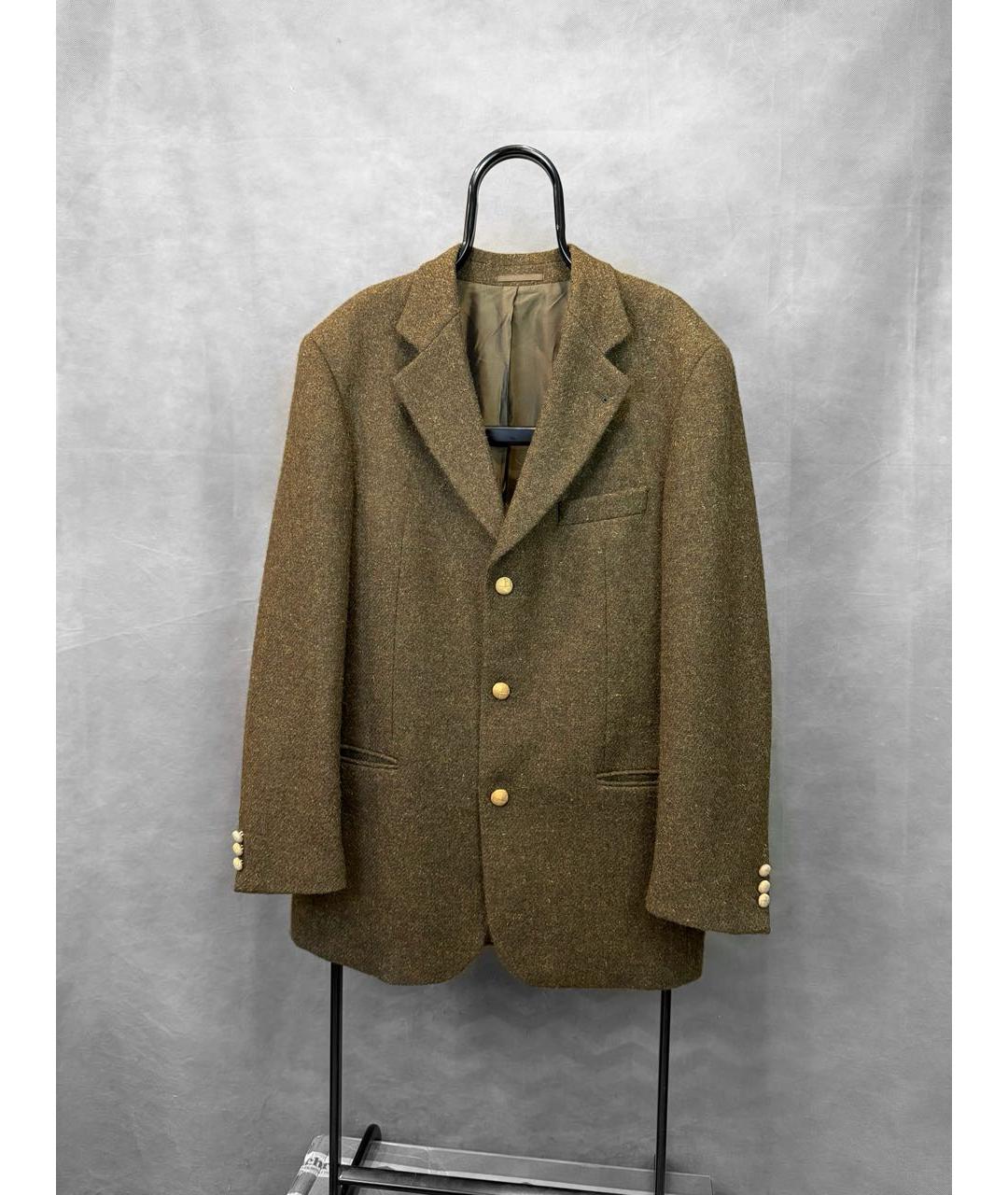 HUGO BOSS Коричневый шерстяной пиджак, фото 9