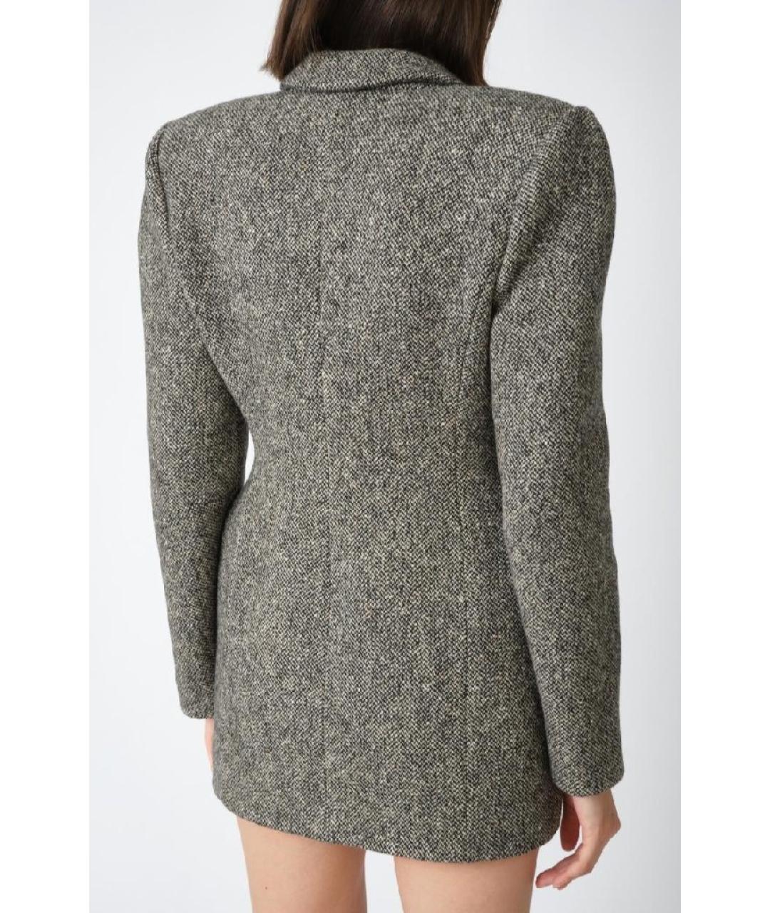 MAGDA BUTRYM Серый шерстяной жакет/пиджак, фото 8