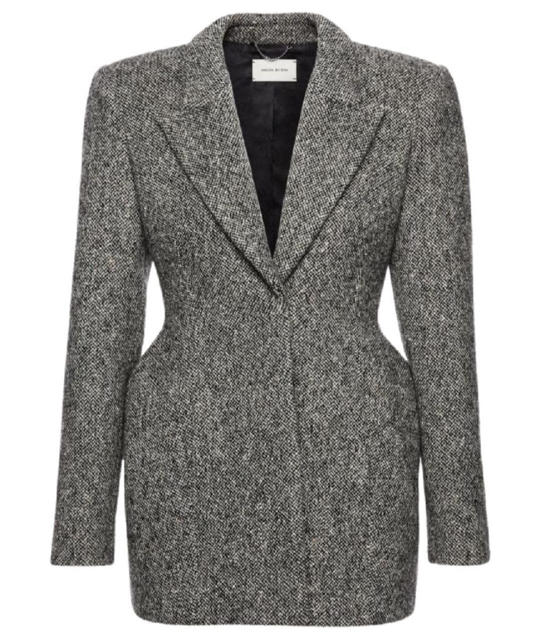 MAGDA BUTRYM Серый шерстяной жакет/пиджак, фото 1