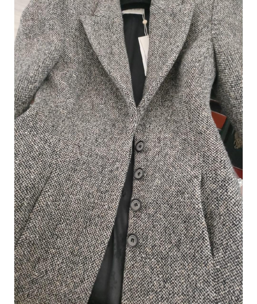 MAGDA BUTRYM Серый шерстяной жакет/пиджак, фото 4