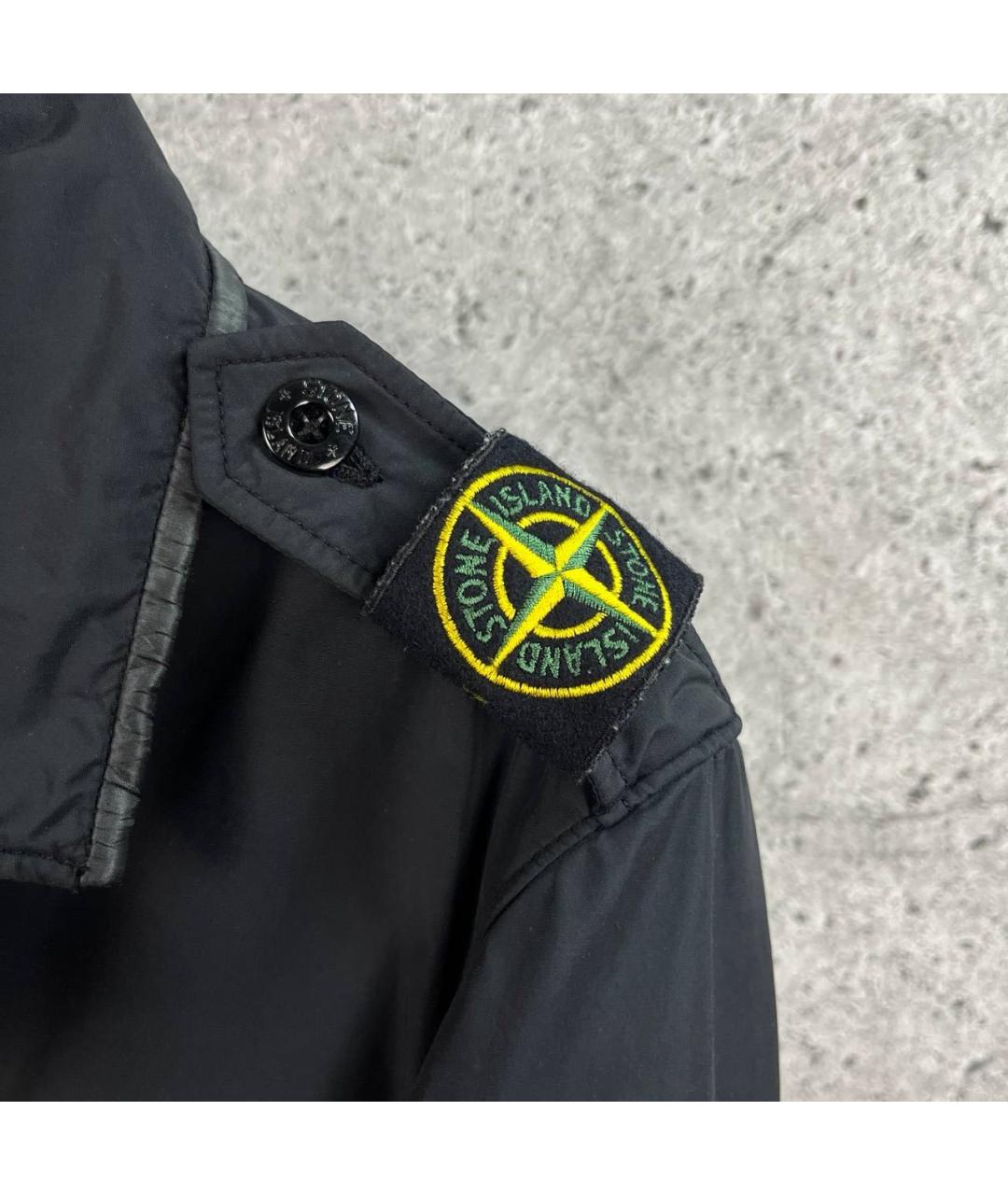 STONE ISLAND Черная полиамидовая куртка, фото 4