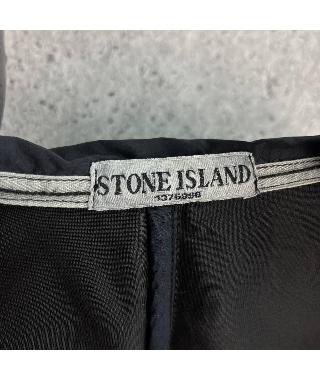 STONE ISLAND Черная полиамидовая куртка, фото 3
