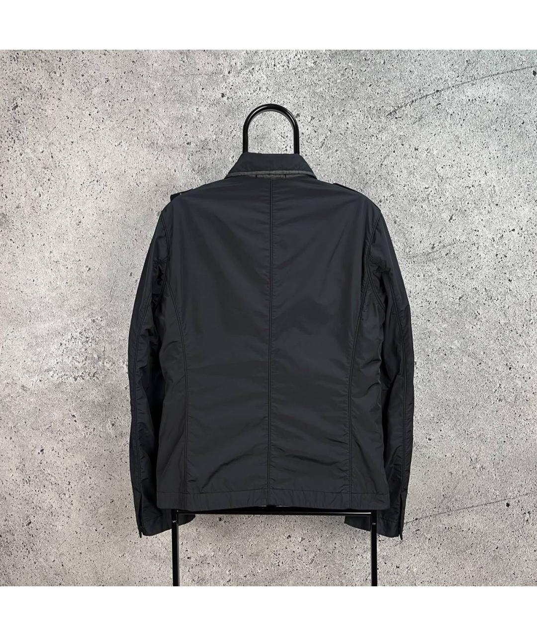 STONE ISLAND Черная полиамидовая куртка, фото 2