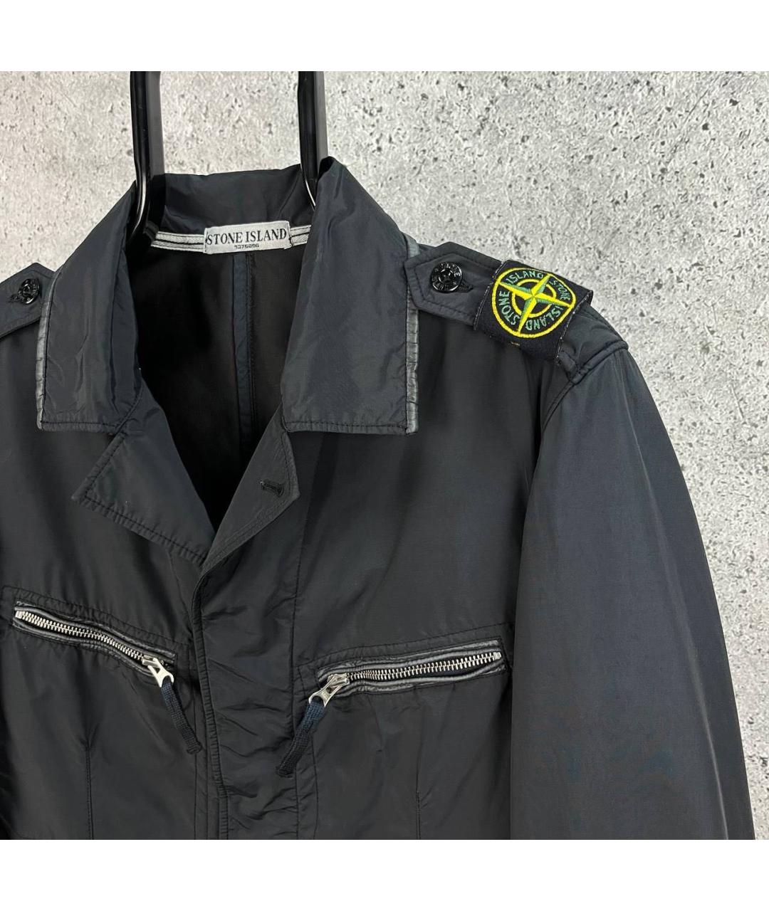 STONE ISLAND Черная полиамидовая куртка, фото 8