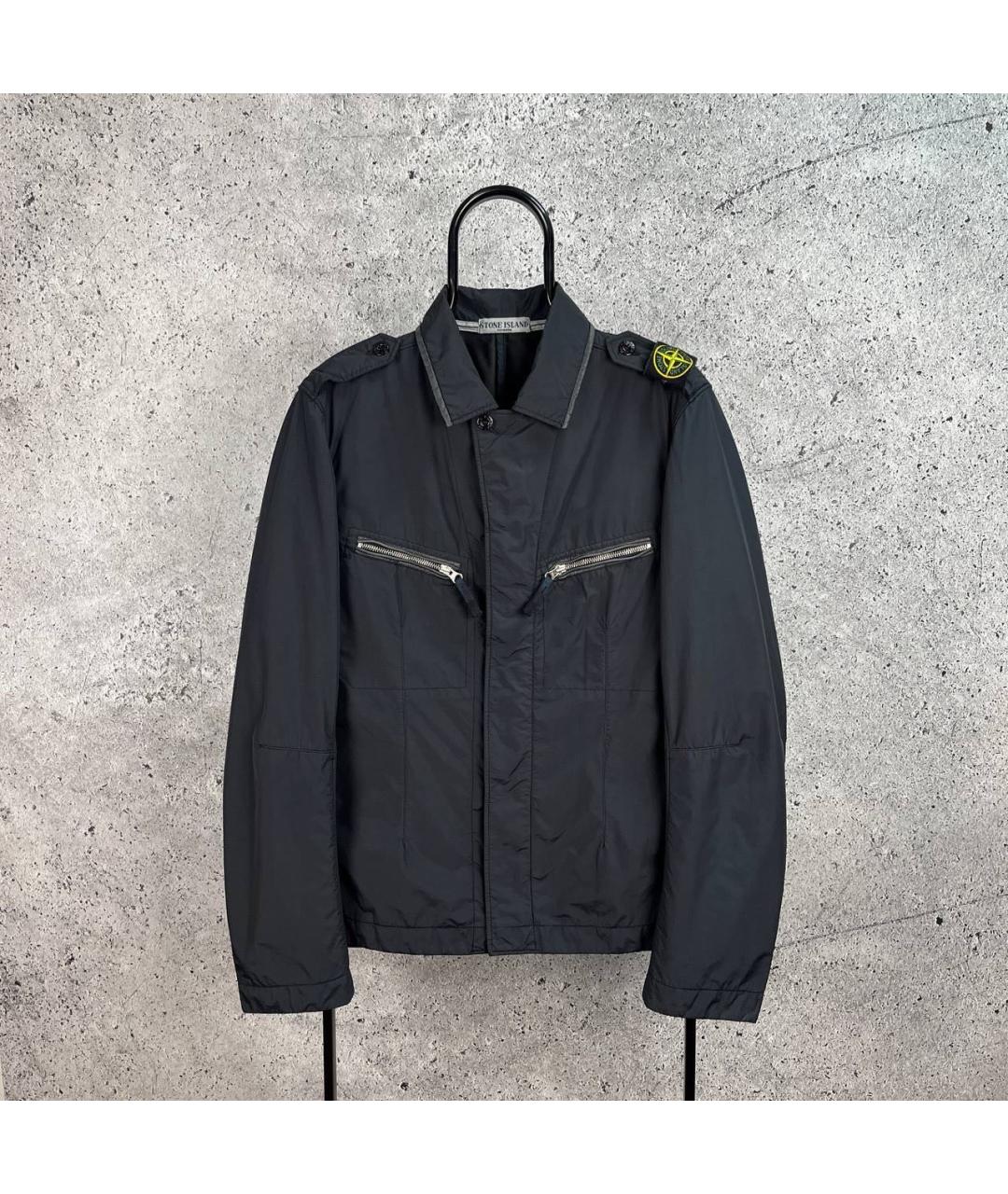 STONE ISLAND Черная полиамидовая куртка, фото 9