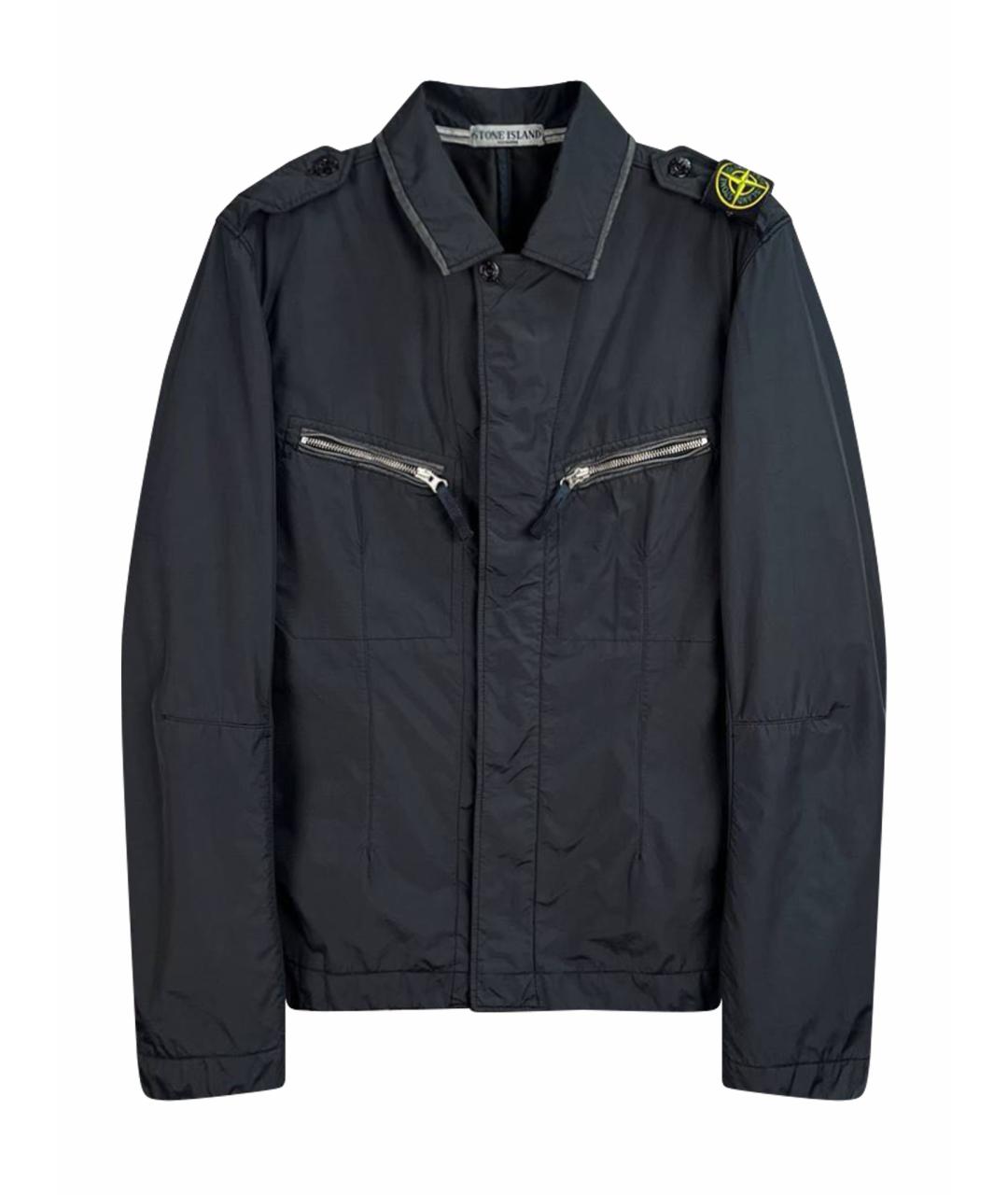 STONE ISLAND Черная полиамидовая куртка, фото 1