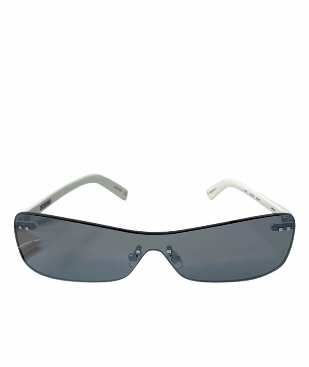 JACQUEMUS Белые пластиковые солнцезащитные очки, фото 1