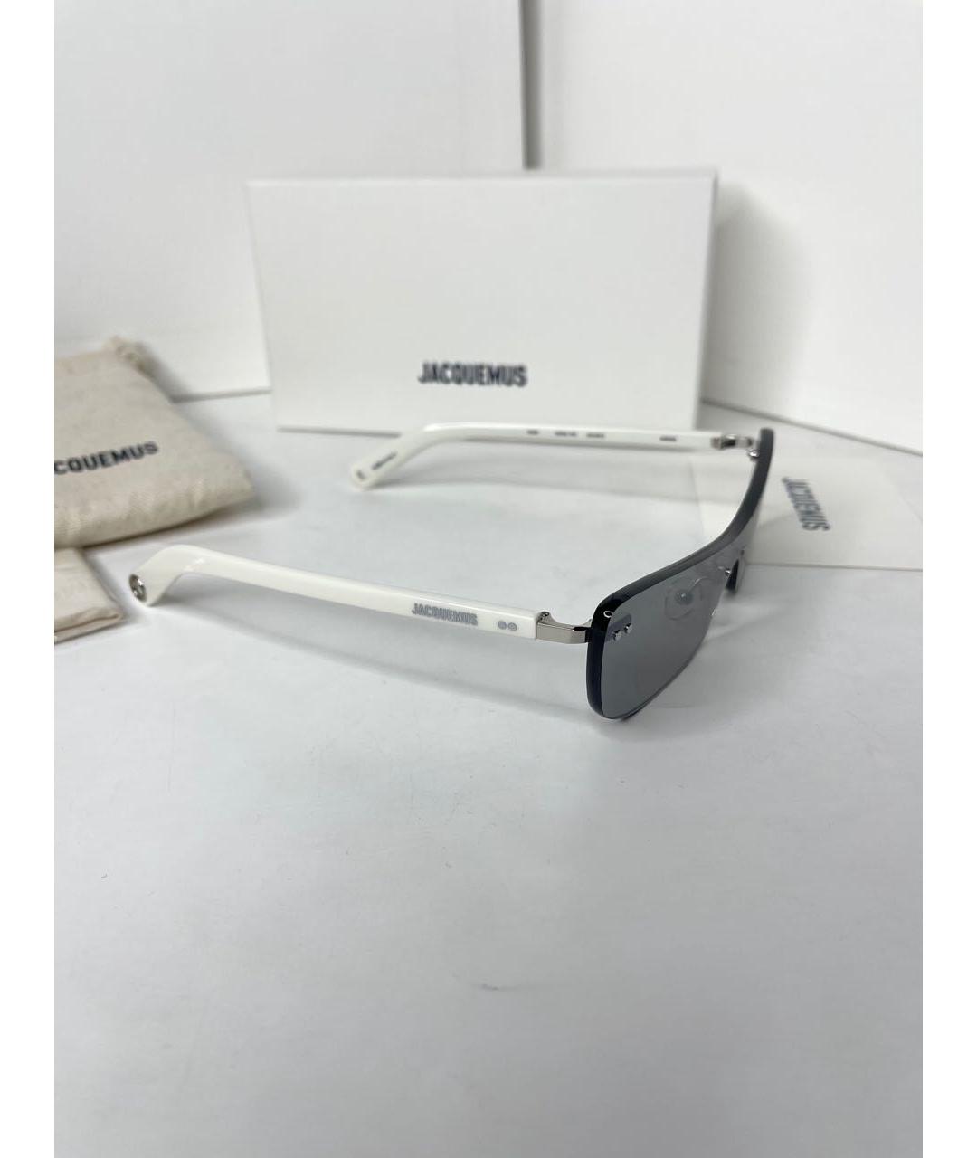JACQUEMUS Белые пластиковые солнцезащитные очки, фото 4