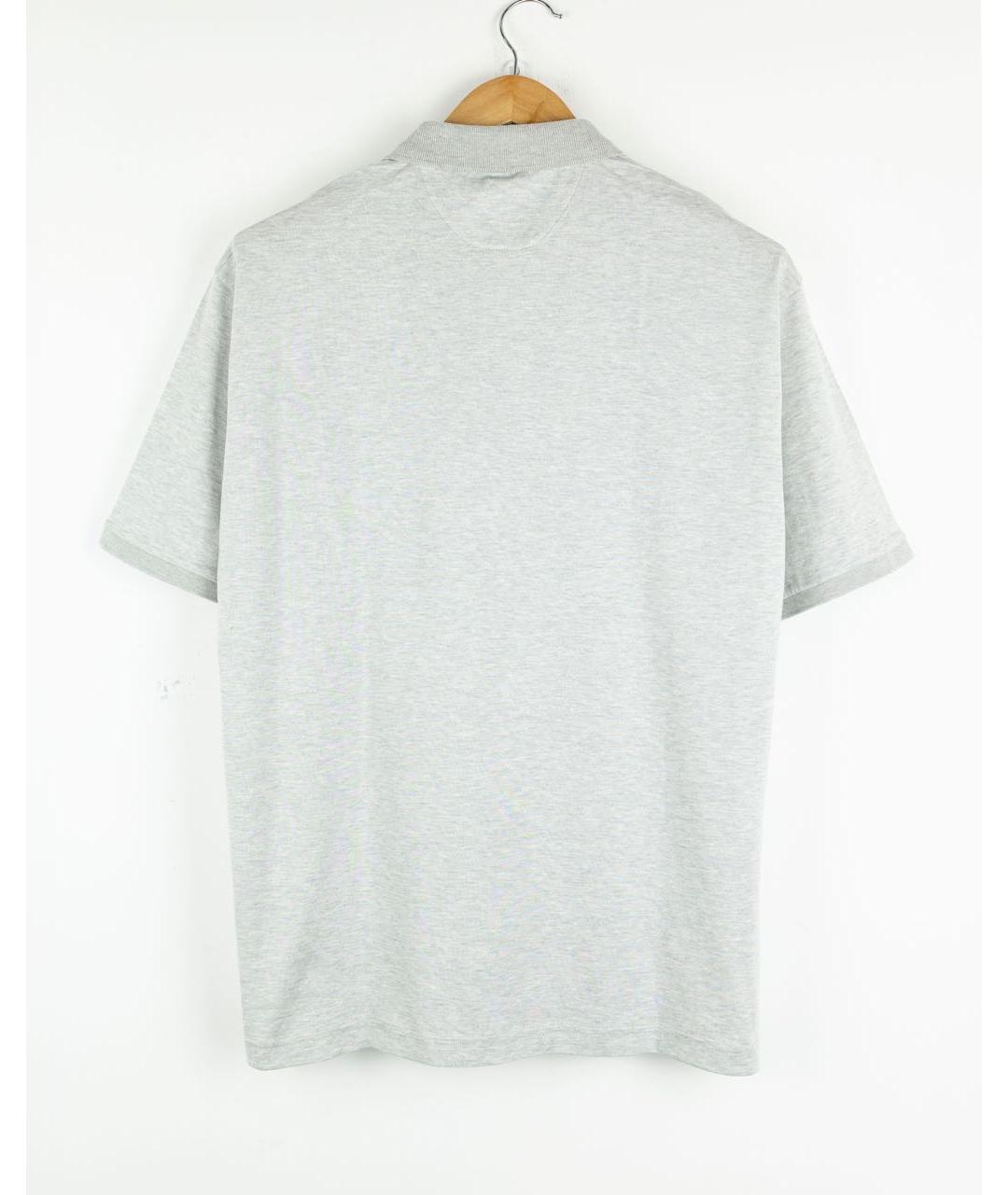 ELEVENTY Серое хлопковое поло с коротким рукавом, фото 2