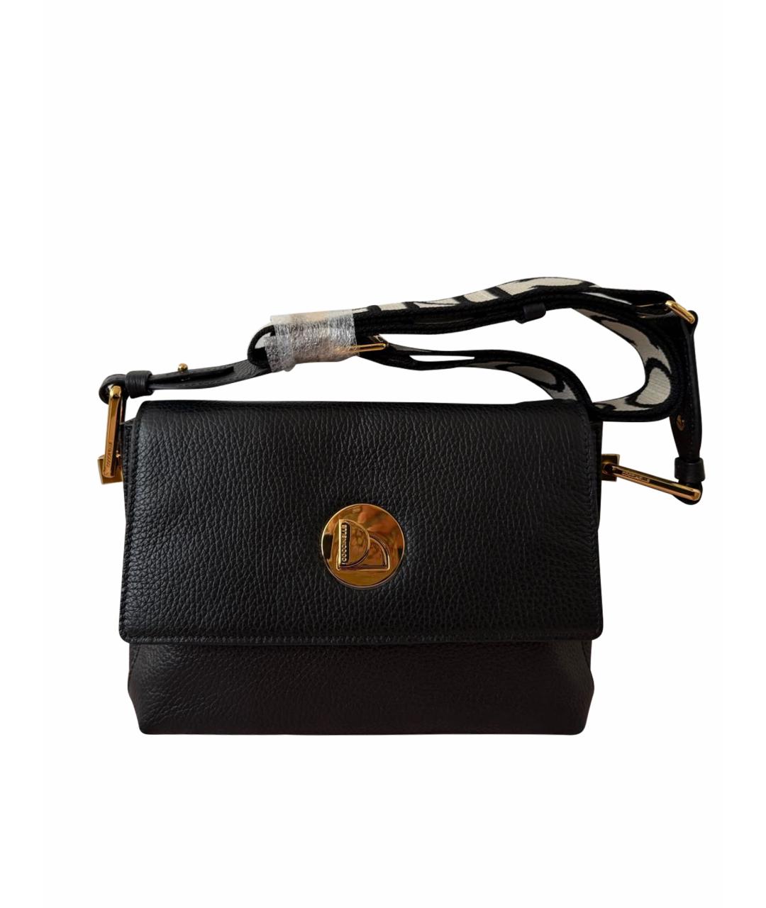 COCCINELLE Черная кожаная сумка через плечо, фото 1