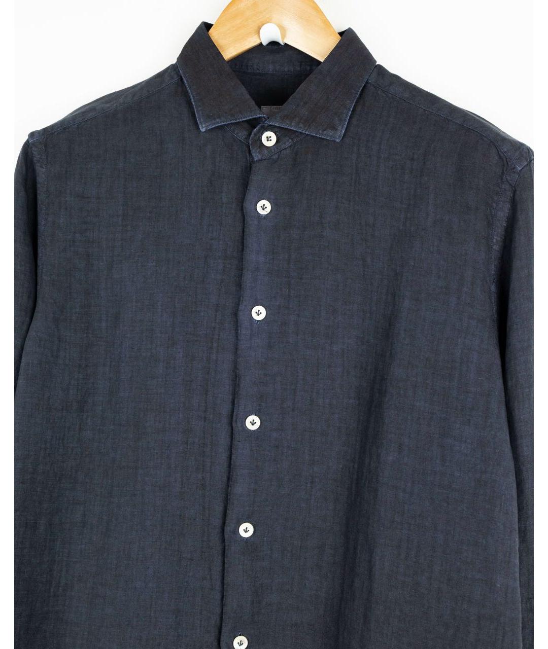 ELEVENTY Белая льняная кэжуал рубашка, фото 3