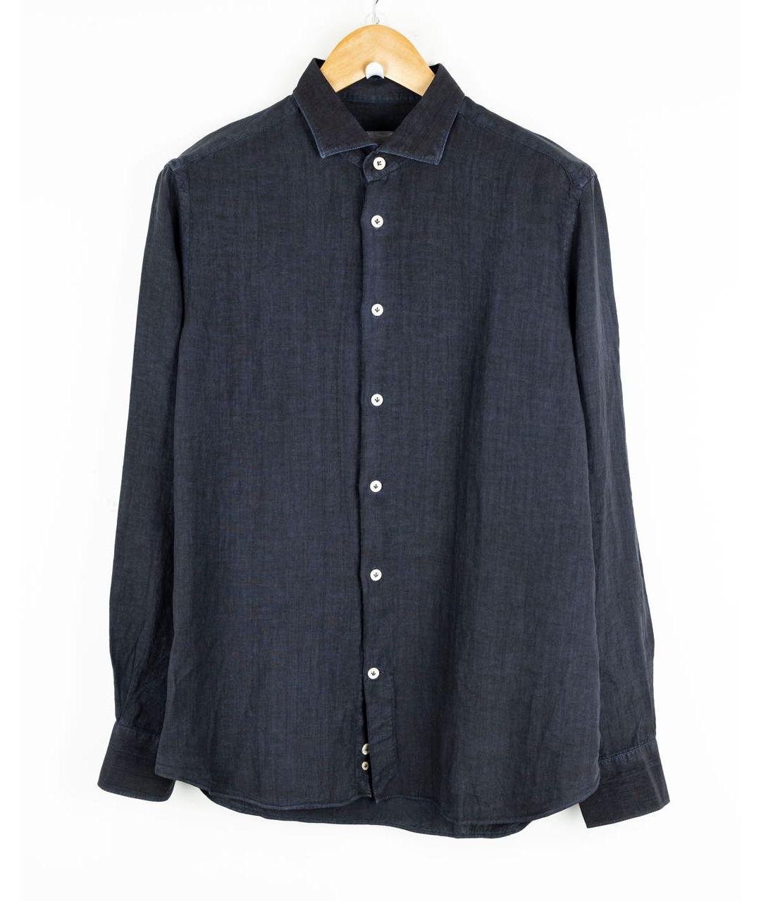 ELEVENTY Белая льняная кэжуал рубашка, фото 5