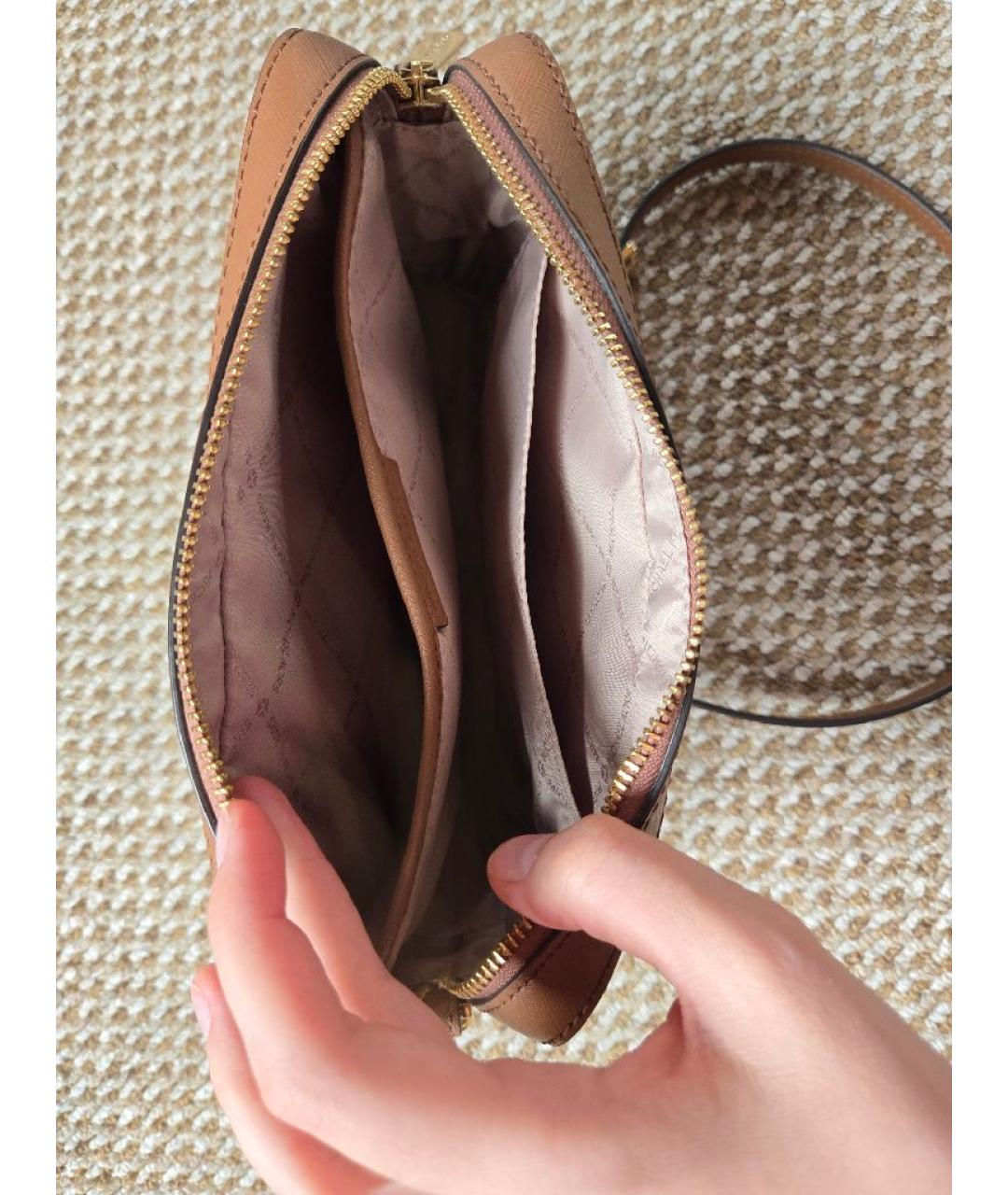 MICHAEL KORS Бежевая сумка через плечо, фото 3