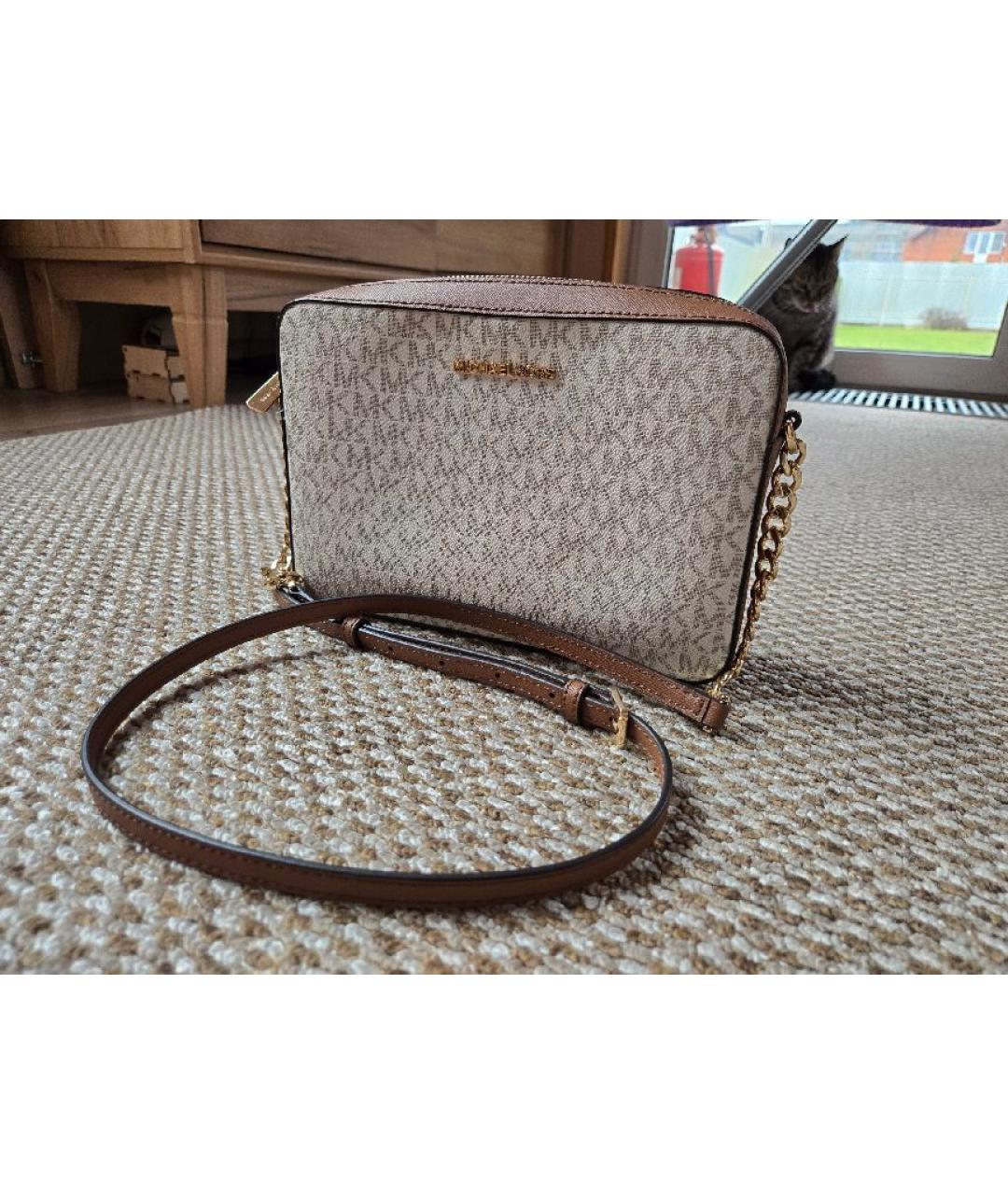 MICHAEL KORS Бежевая сумка через плечо, фото 2