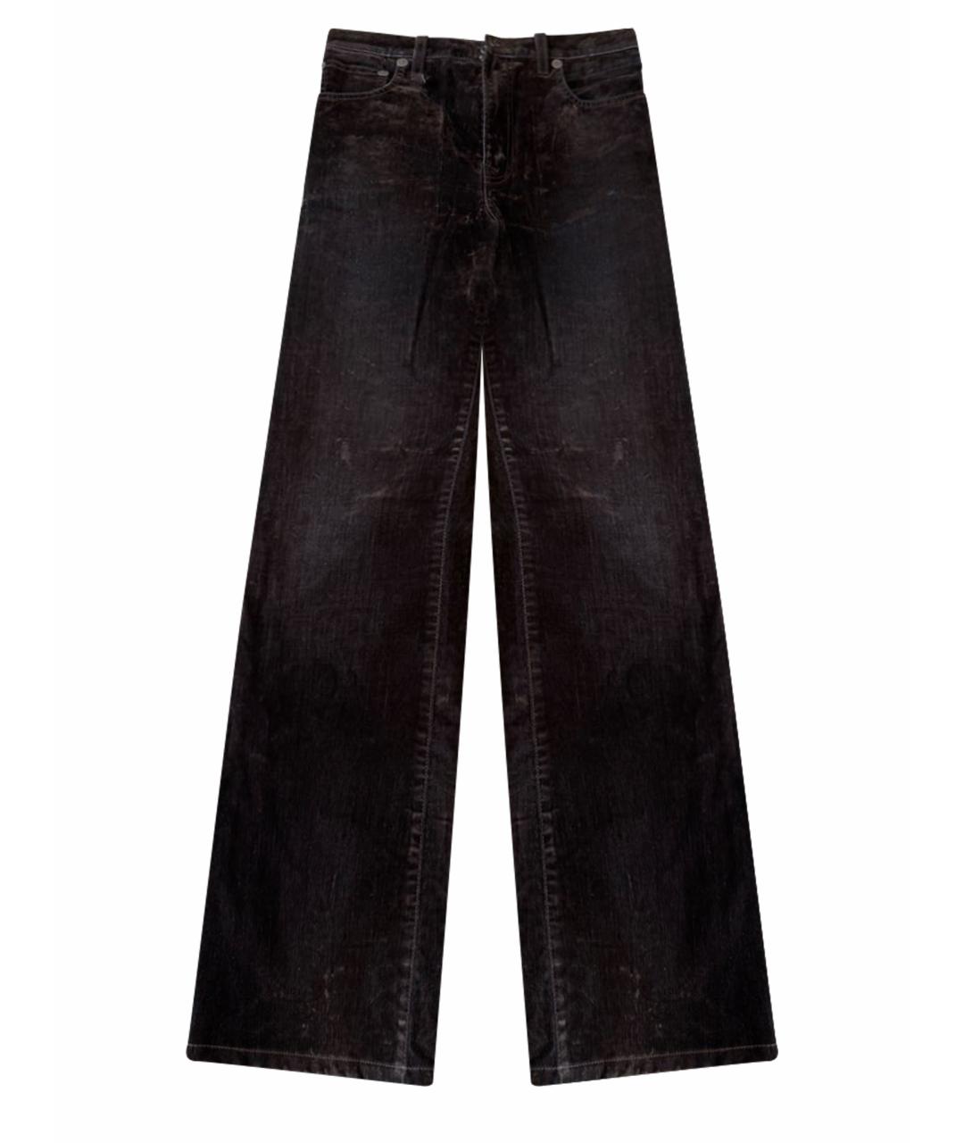 R13 Коричневые прямые брюки, фото 1