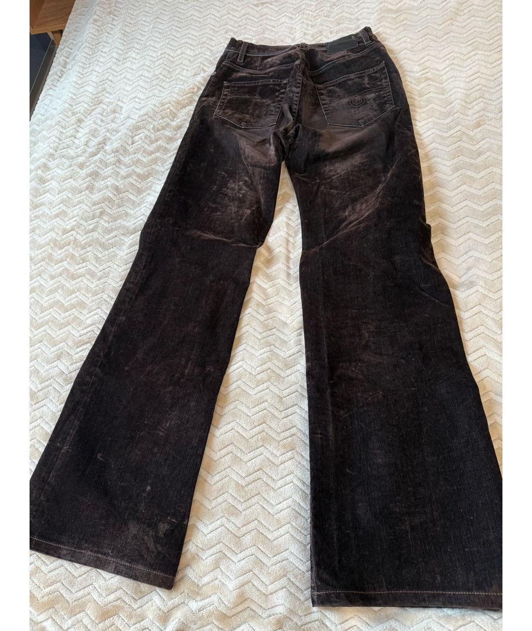 R13 Коричневые прямые брюки, фото 2