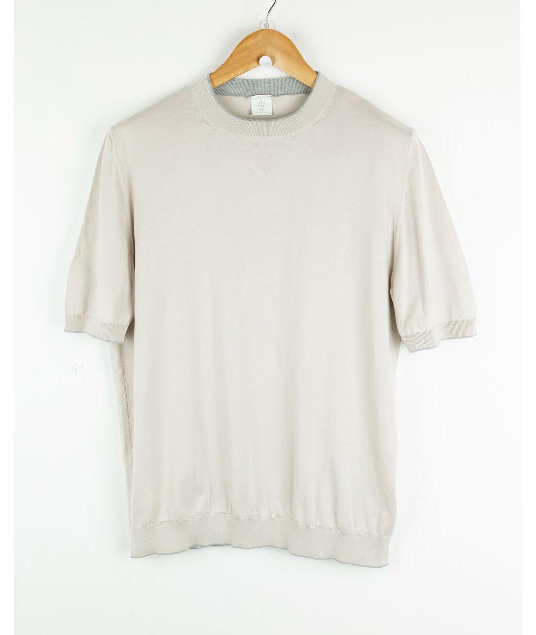 ELEVENTY Бежевый хлопковый джемпер / свитер, фото 5