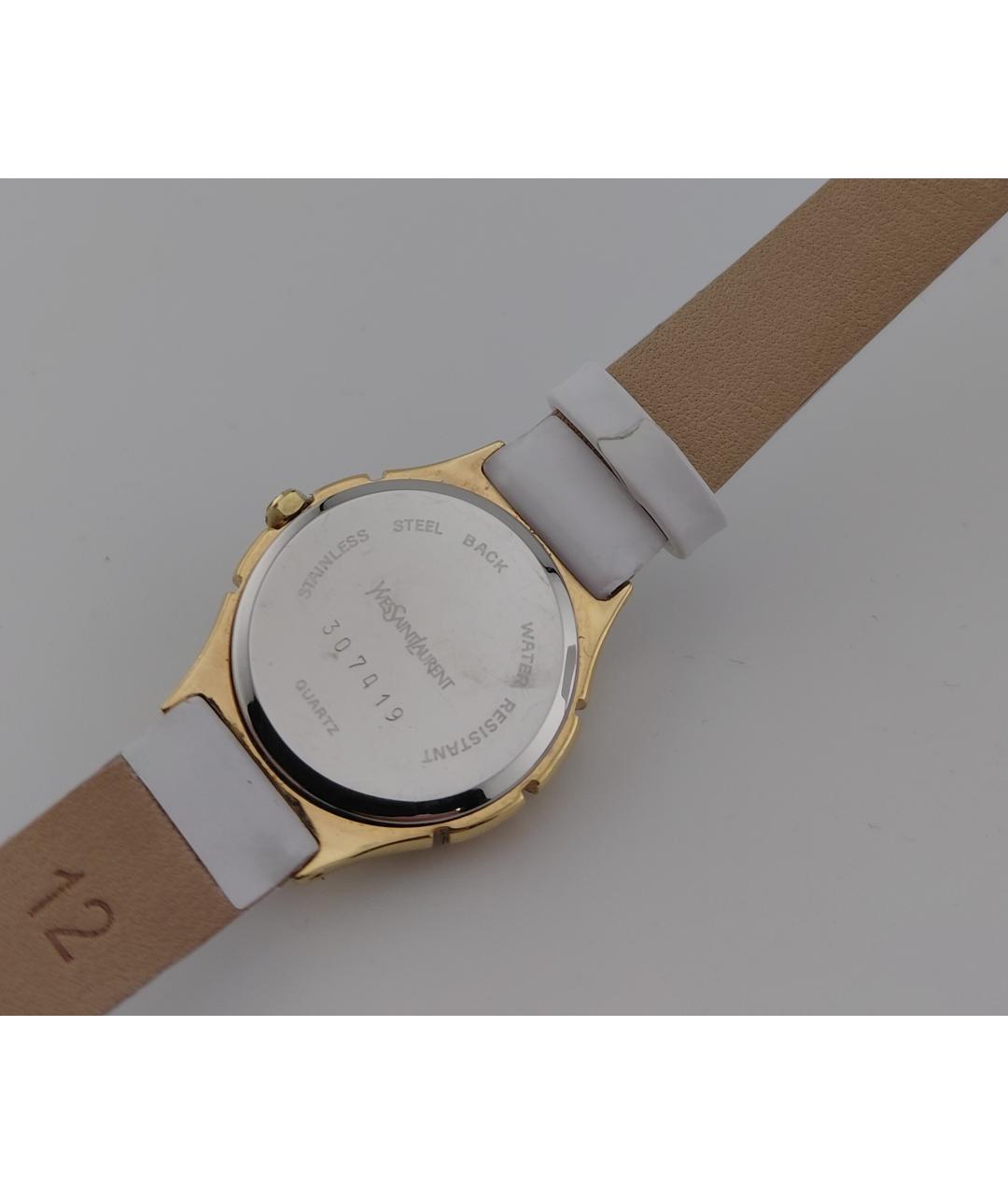 SAINT LAURENT Золотые позолоченные часы, фото 7