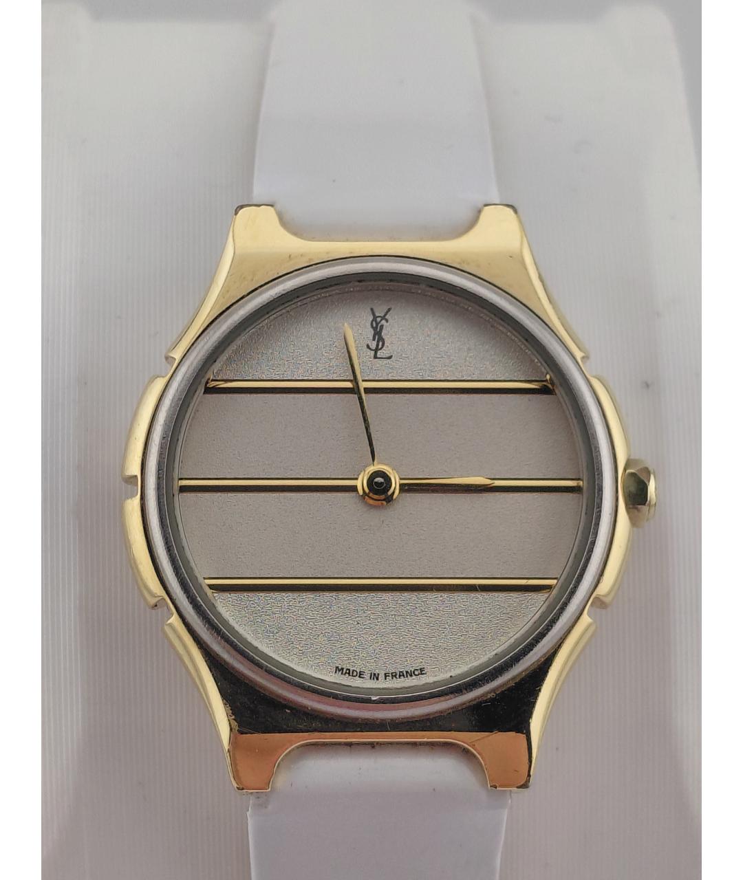 SAINT LAURENT Золотые позолоченные часы, фото 2