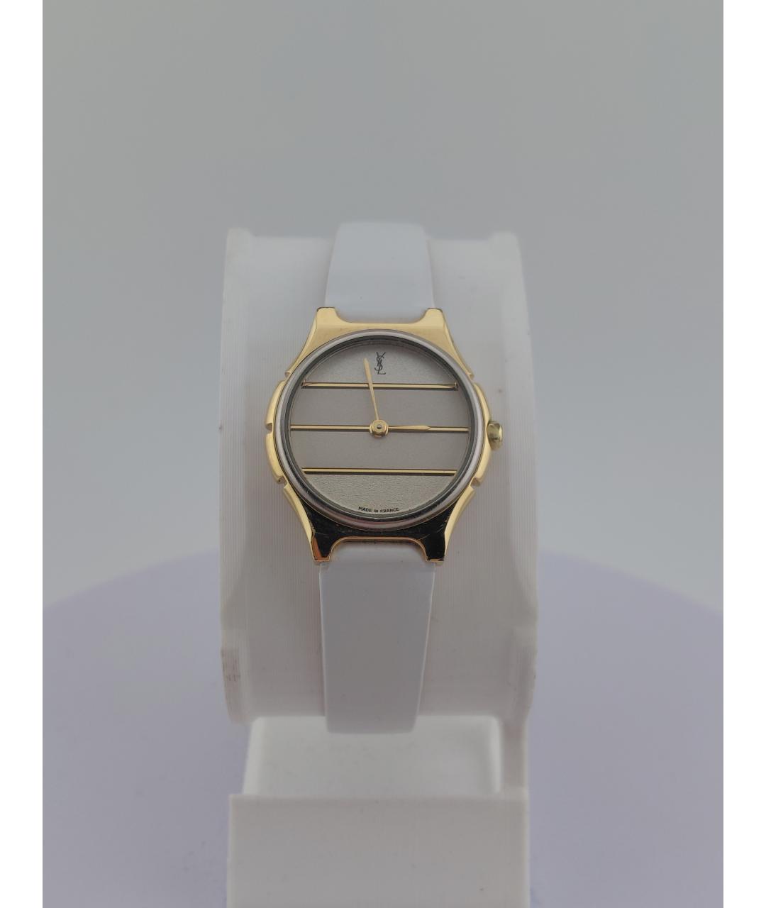 SAINT LAURENT Золотые позолоченные часы, фото 10