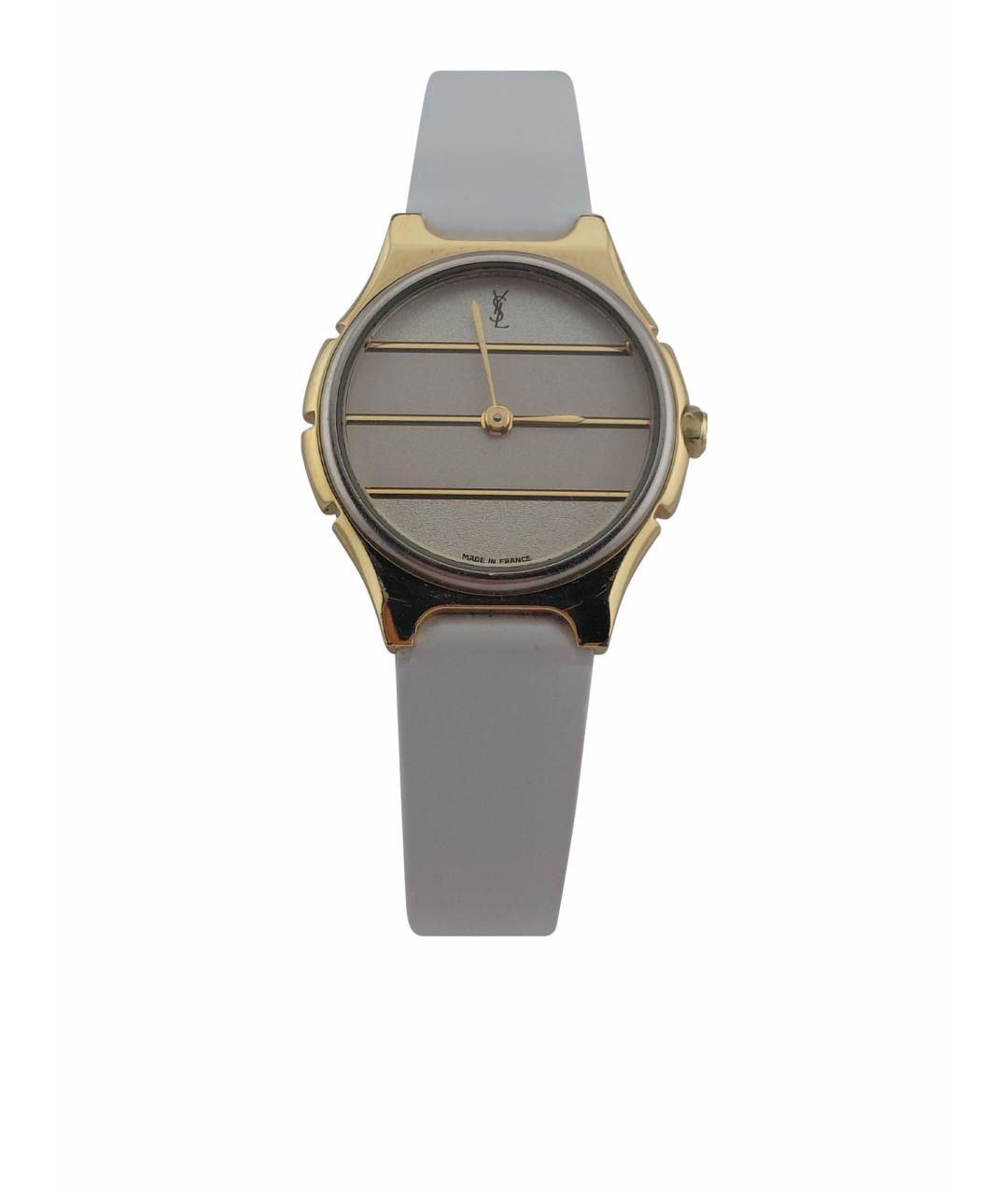 SAINT LAURENT Золотые позолоченные часы, фото 1