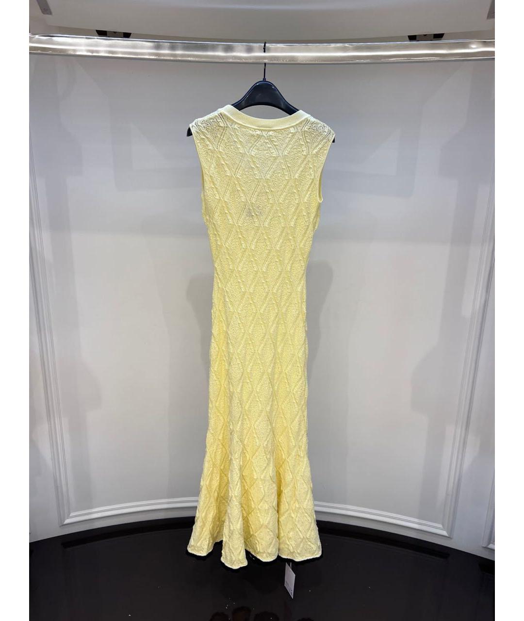 SELF-PORTRAIT Желтое повседневное платье, фото 3