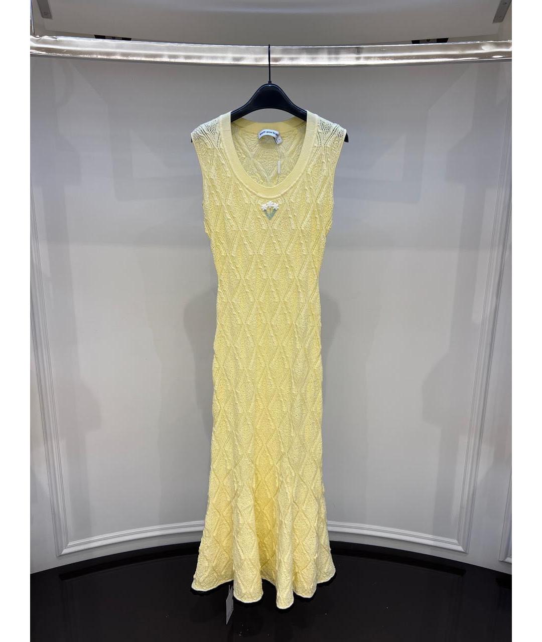 SELF-PORTRAIT Желтое повседневное платье, фото 2