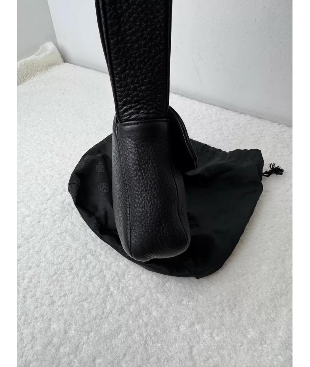 CHROME HEARTS Черная кожаная сумка через плечо, фото 5