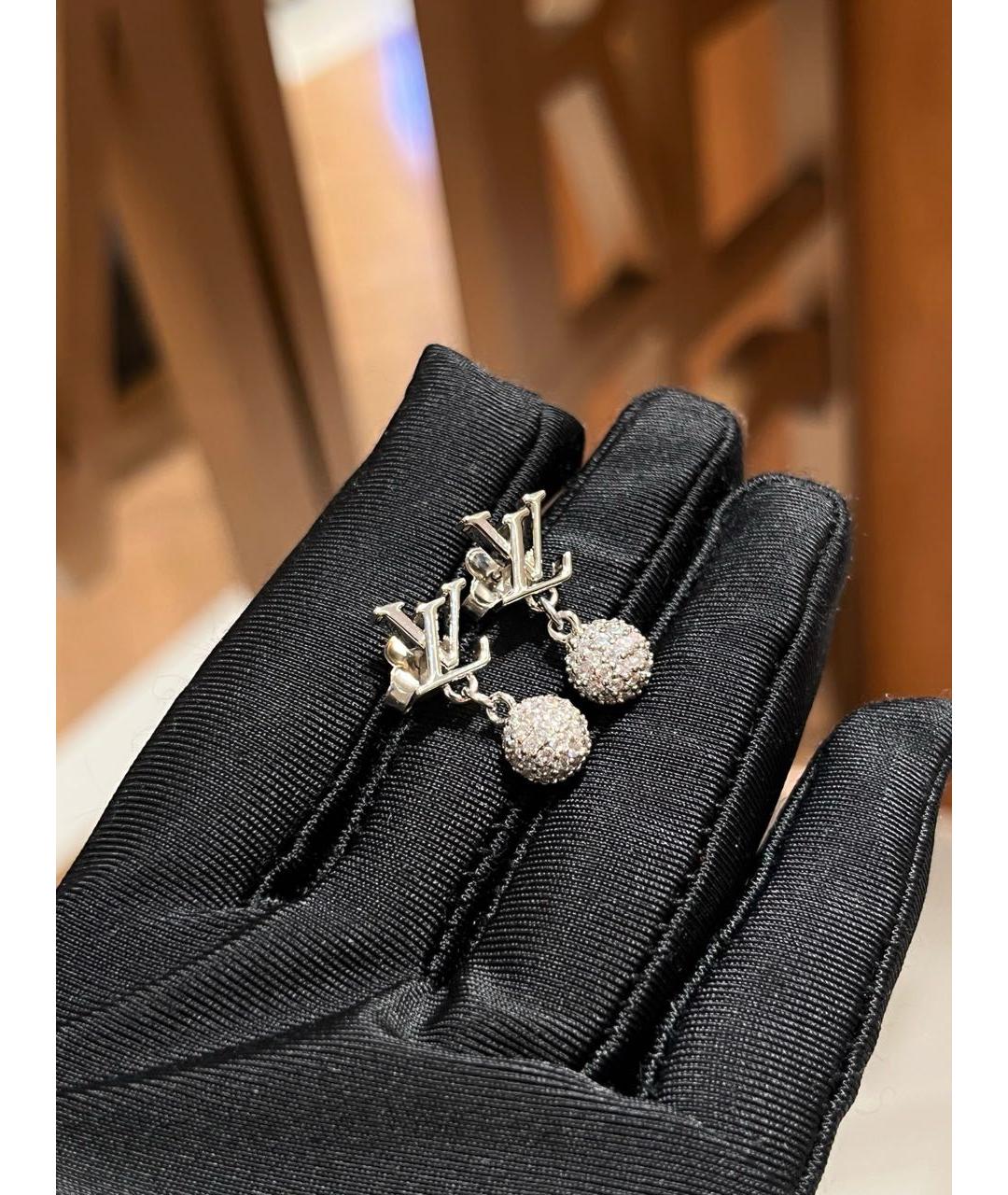 LOUIS VUITTON Серебряные серьги, фото 2