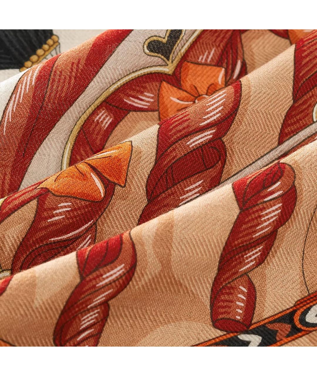 HERMES Мульти кашемировый платок, фото 2