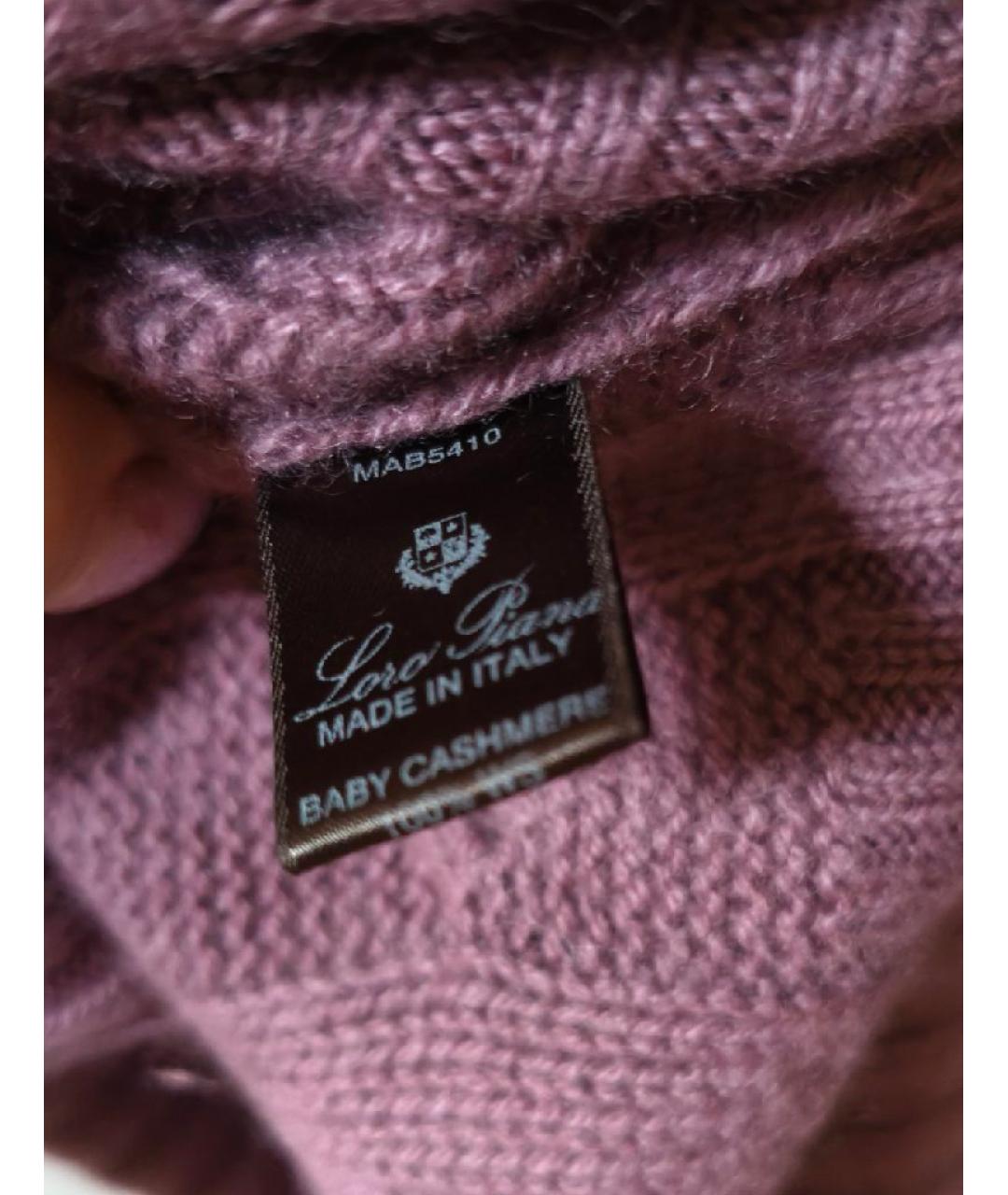 LORO PIANA Розовый кашемировый джемпер / свитер, фото 5