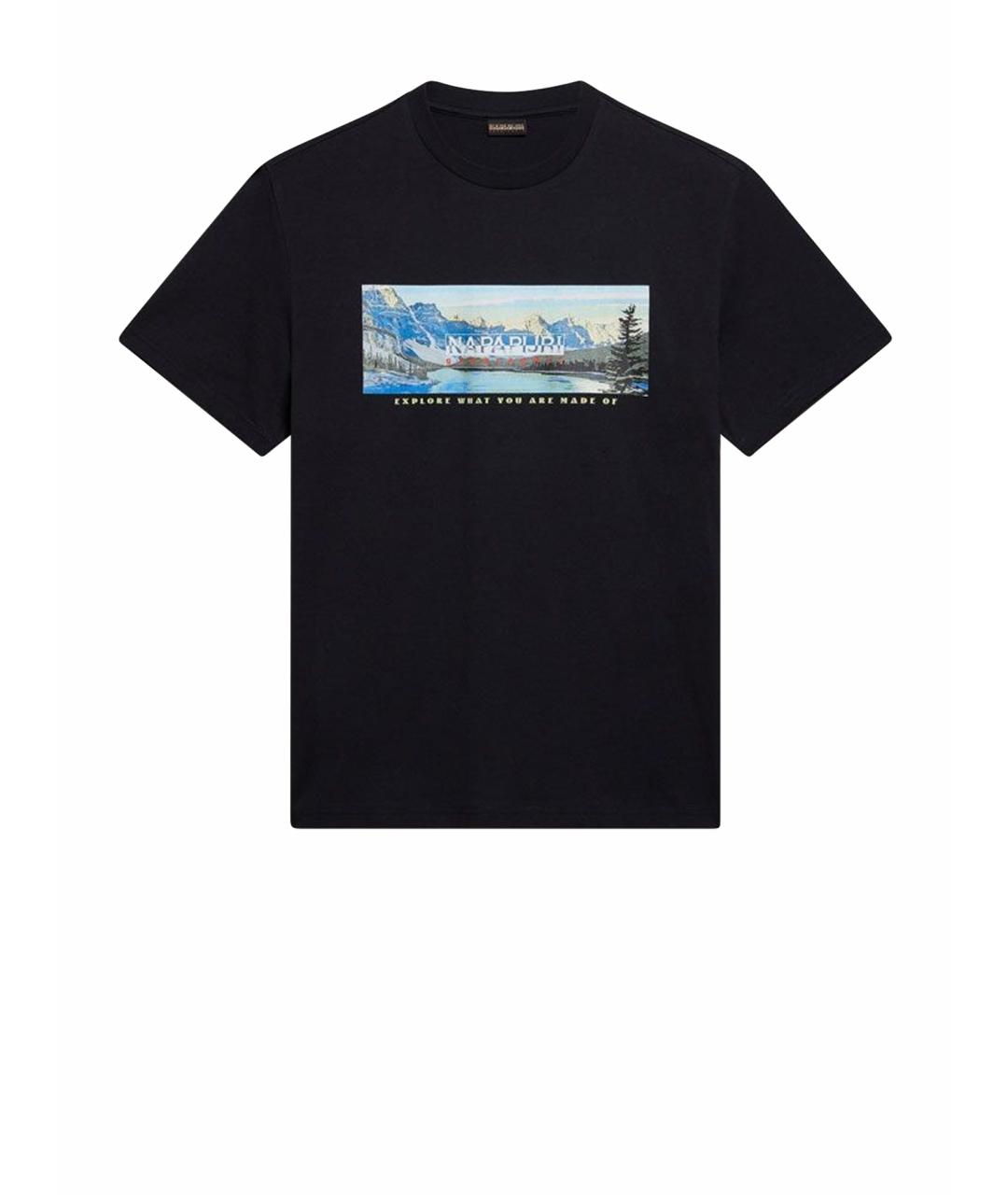 NAPAPIJRI Темно-синяя хлопковая футболка, фото 7