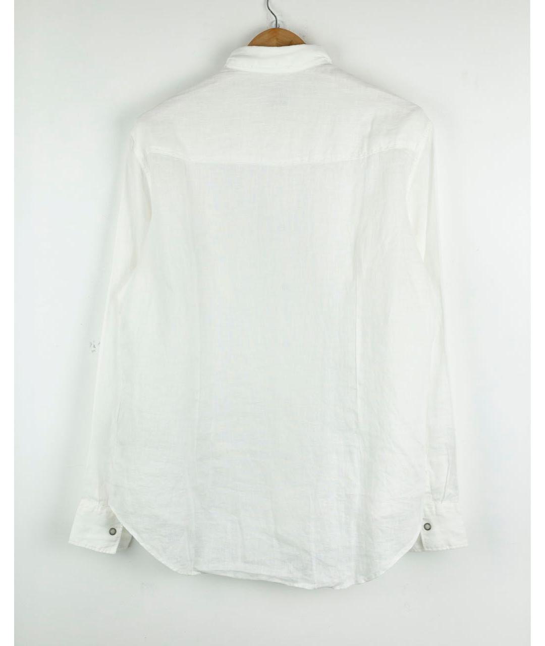 ELEVENTY Белая льняная кэжуал рубашка, фото 2