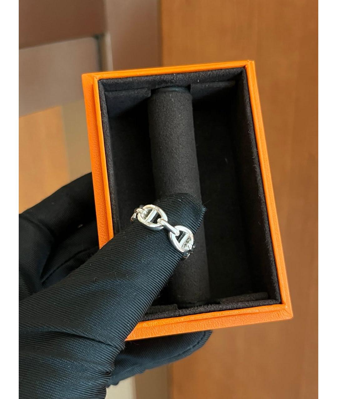 HERMES Серебряное кольцо, фото 2