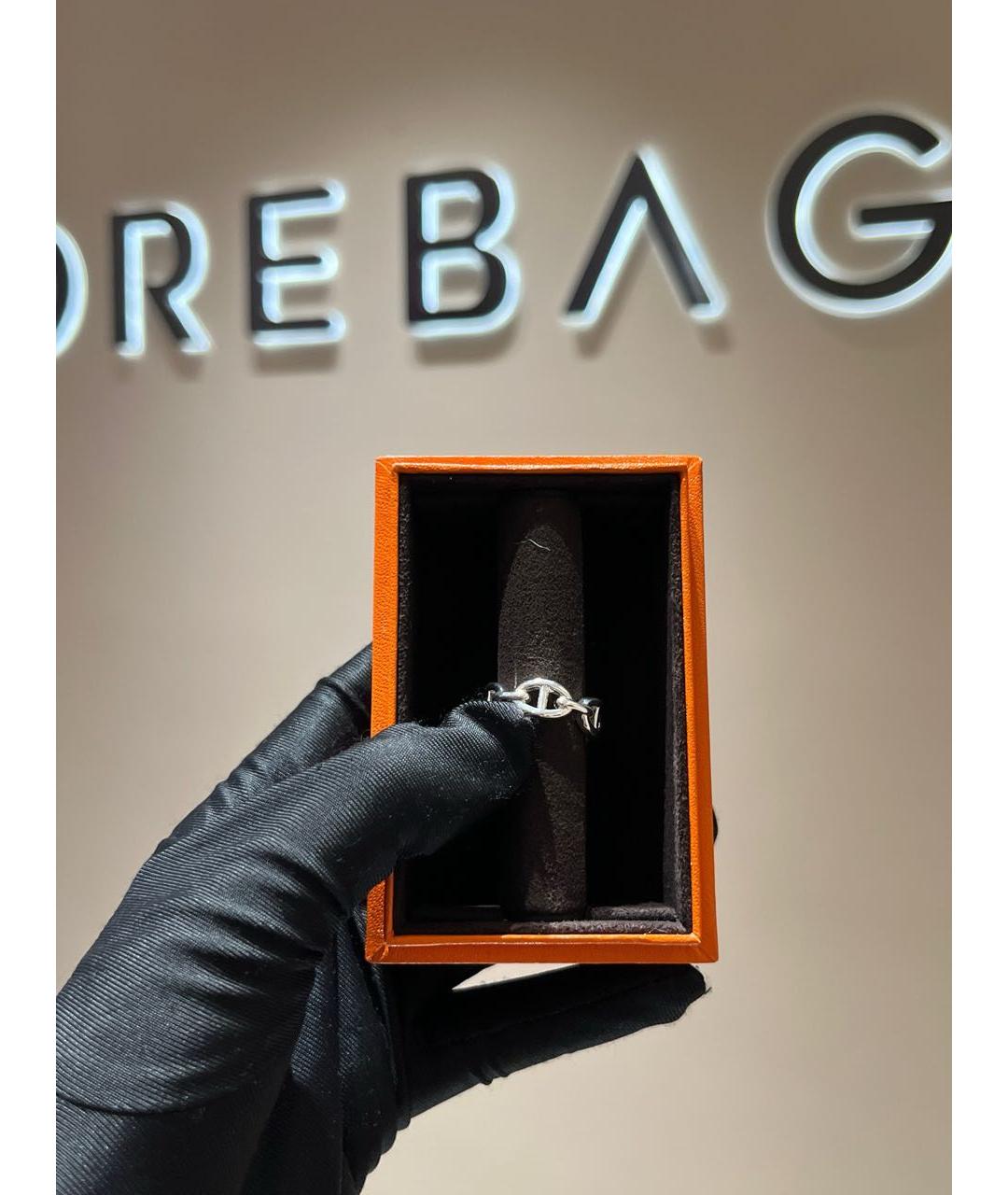 HERMES Серебряное кольцо, фото 6