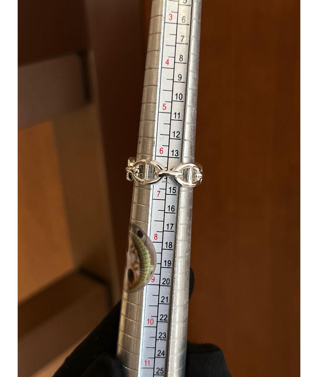 HERMES Серебряное кольцо, фото 5