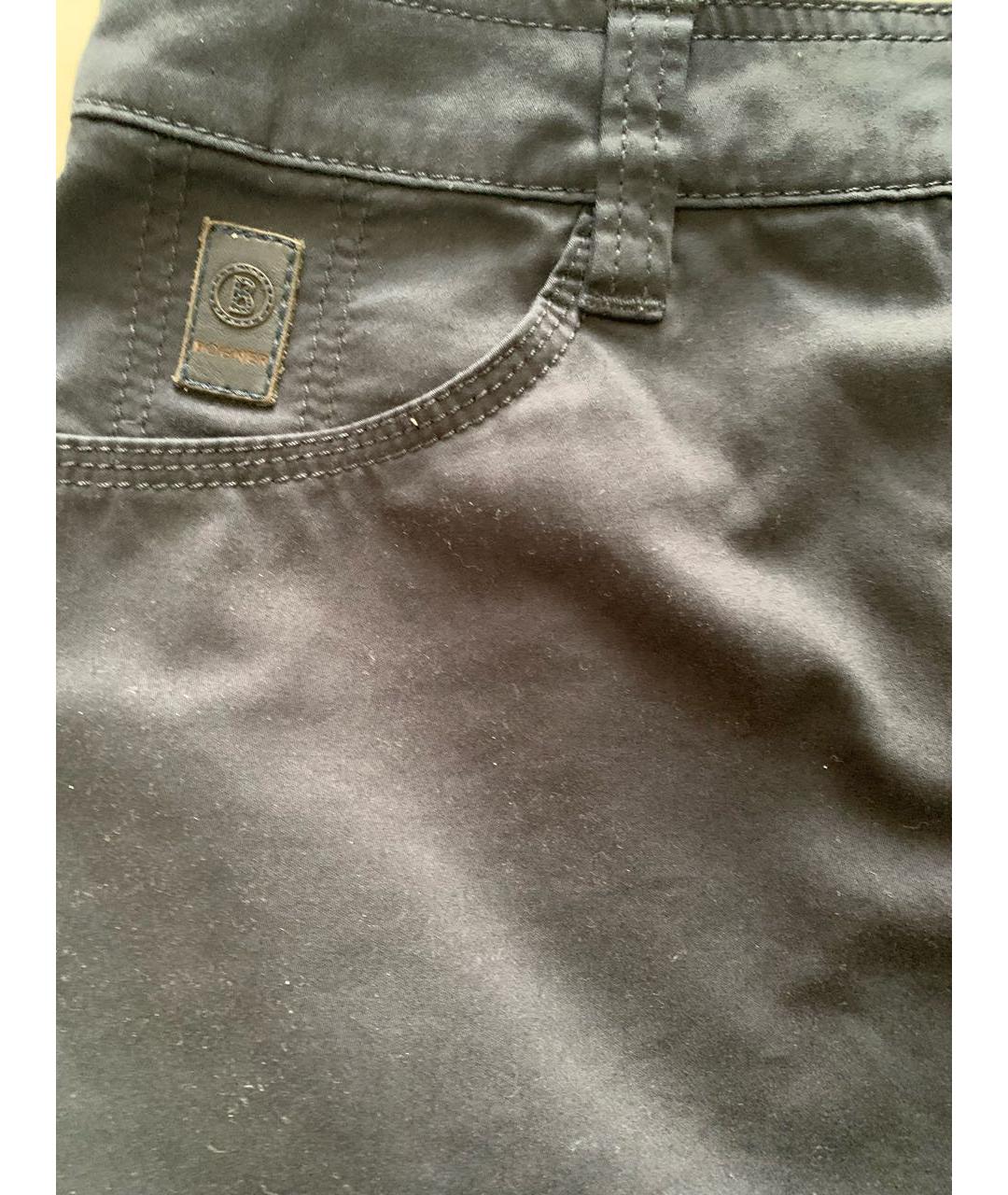 BOGNER Синяя хлопковая юбка миди, фото 4