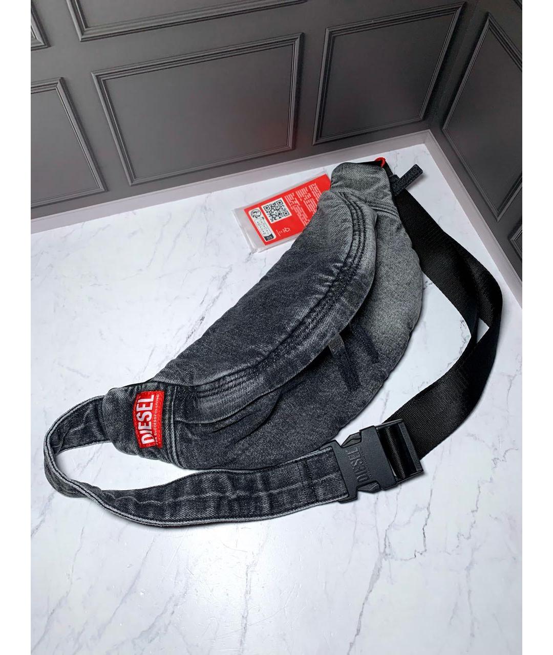 DIESEL Серая поясная сумка, фото 2