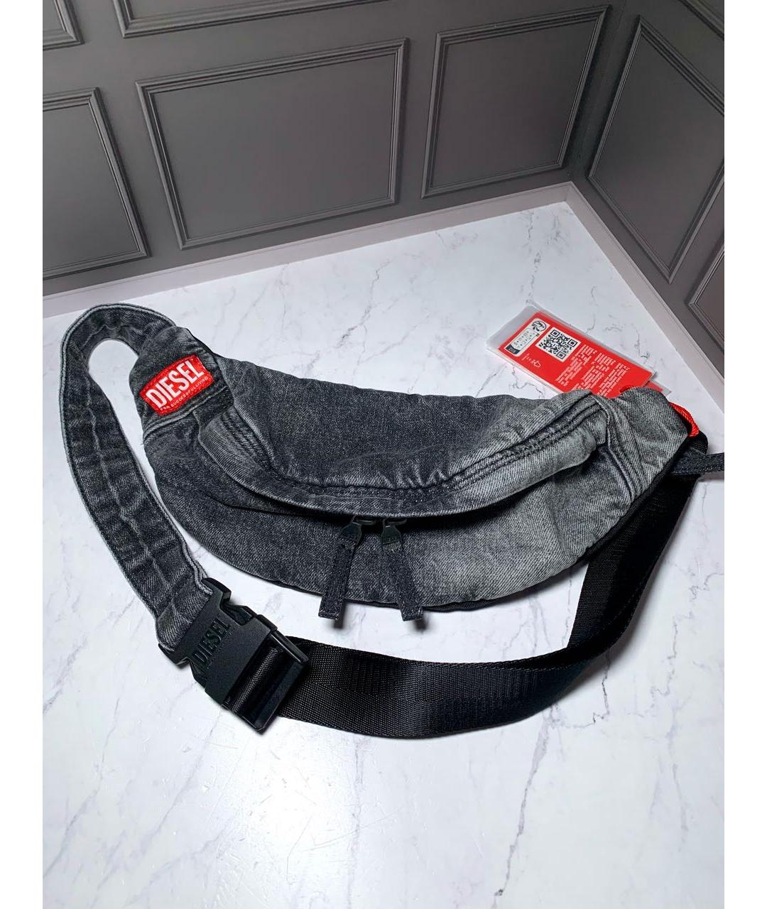 DIESEL Серая поясная сумка, фото 4