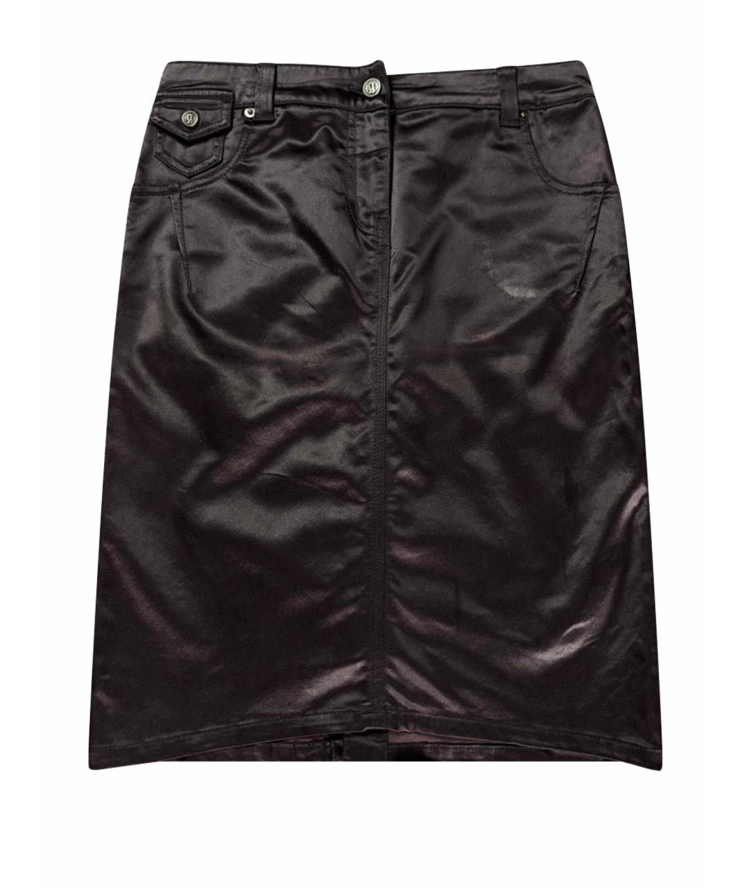 JOHN GALLIANO Черная хлопковая юбка миди, фото 1